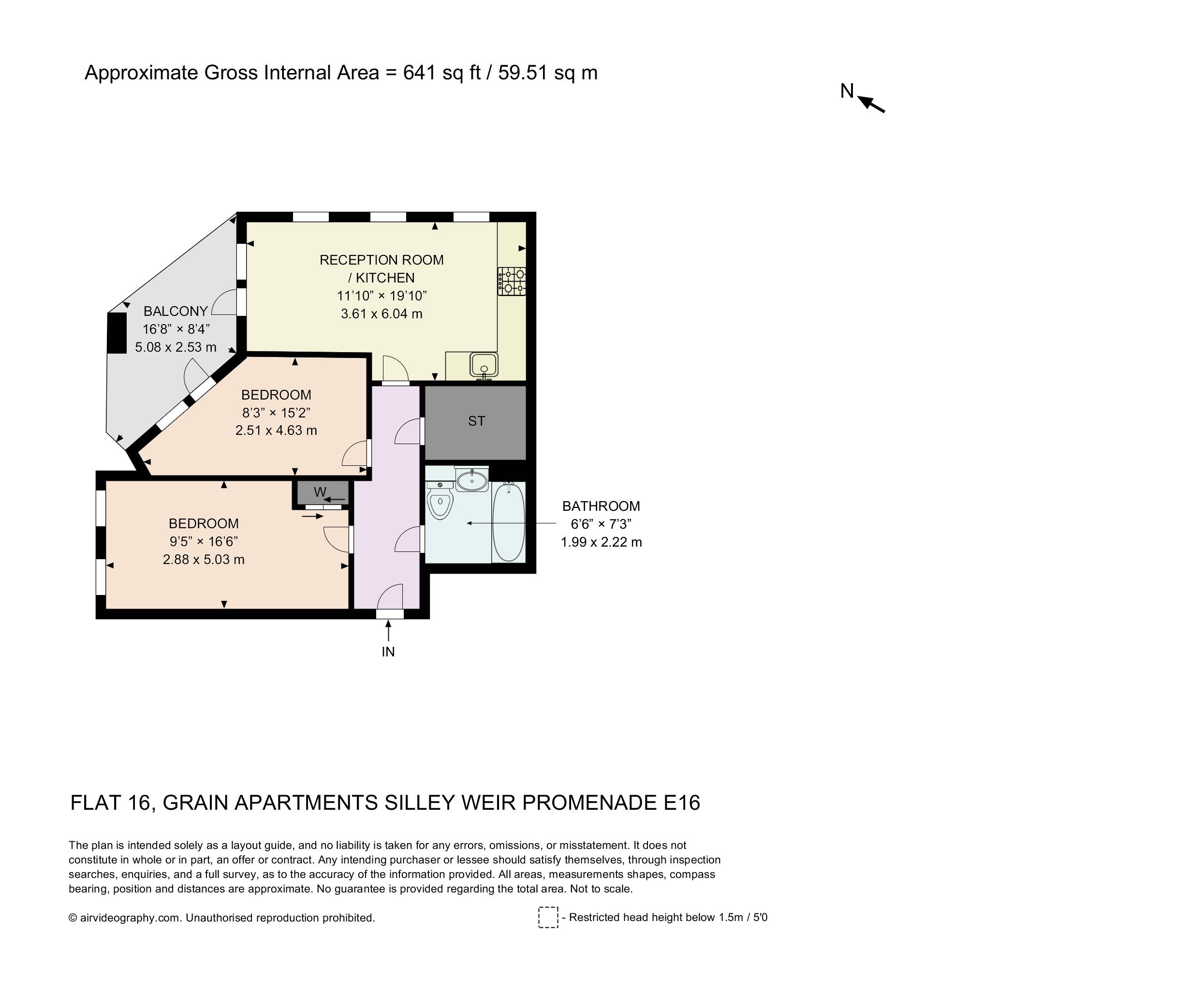 Flat 16, Grain Apartments, Silley Weir Promenade, London floorplan