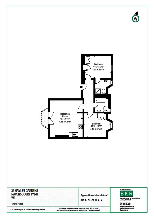 2 Bedrooms Flat to rent in Hamlet Gardens, Hammersmith, London W6