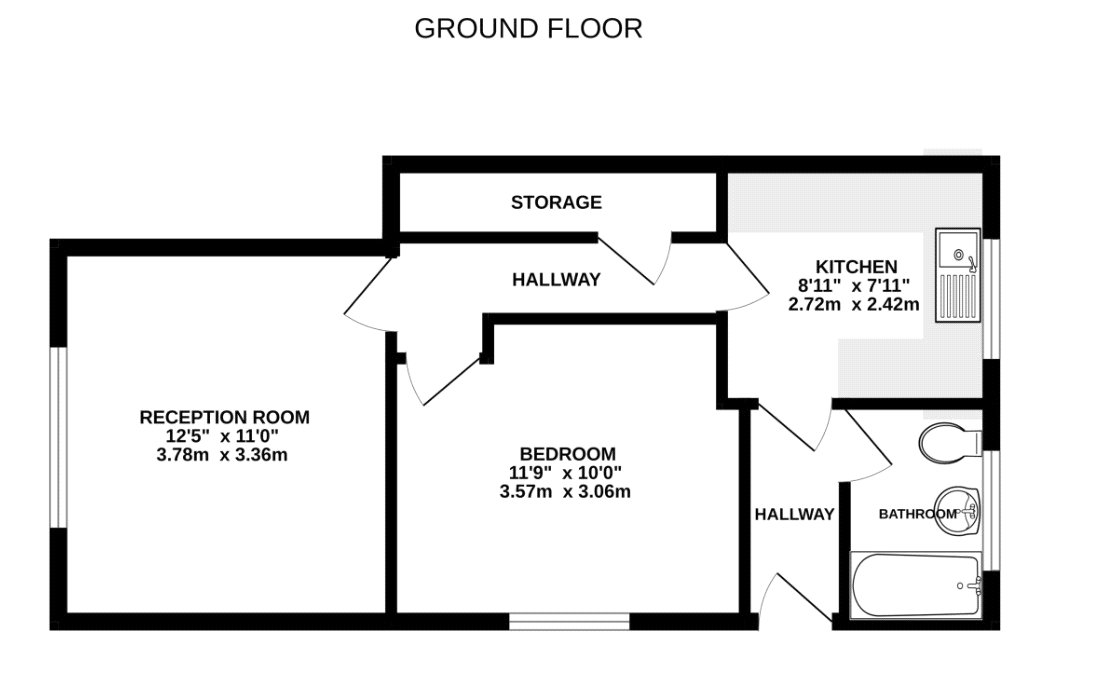 Flat 1, 71, Shawfield Road, Ash floorplan