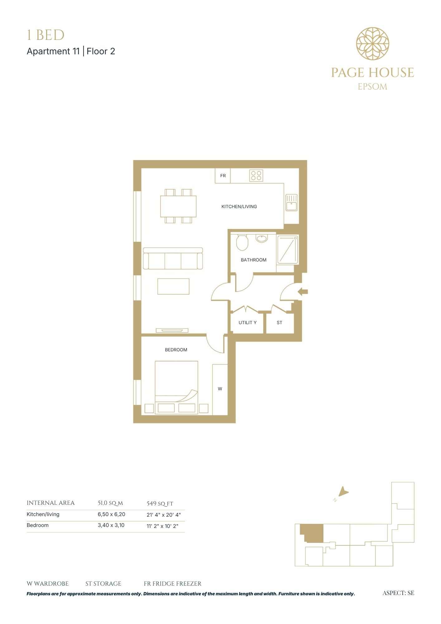 Plot 7, Flat 3, Page House, East Street, Epsom floorplan