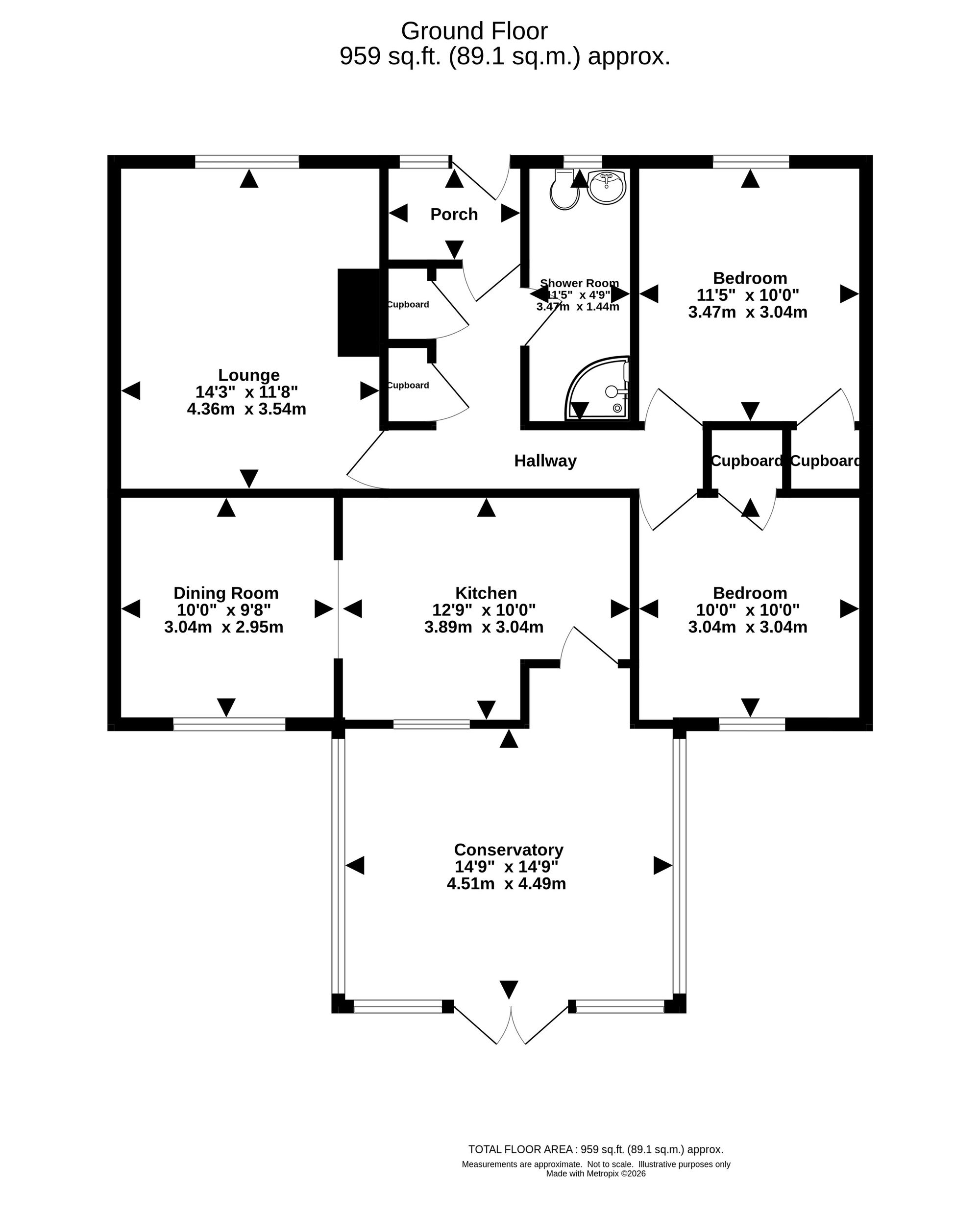 7 Riverbank Wynd, Castle Douglas floorplan