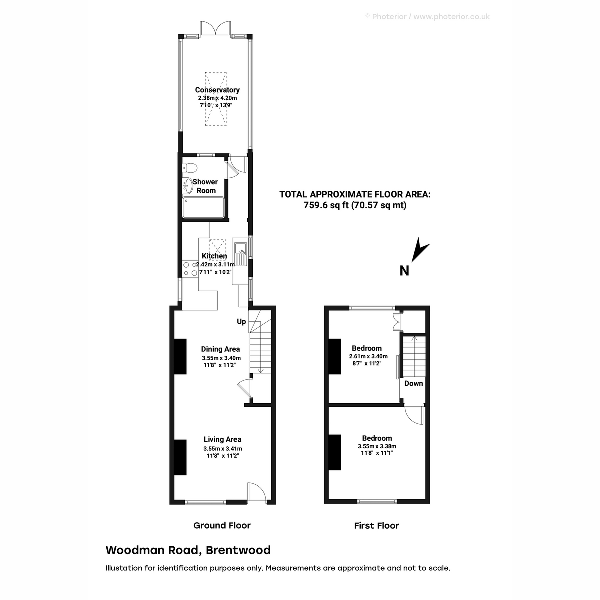153, Woodman Road, Brentwood floorplan