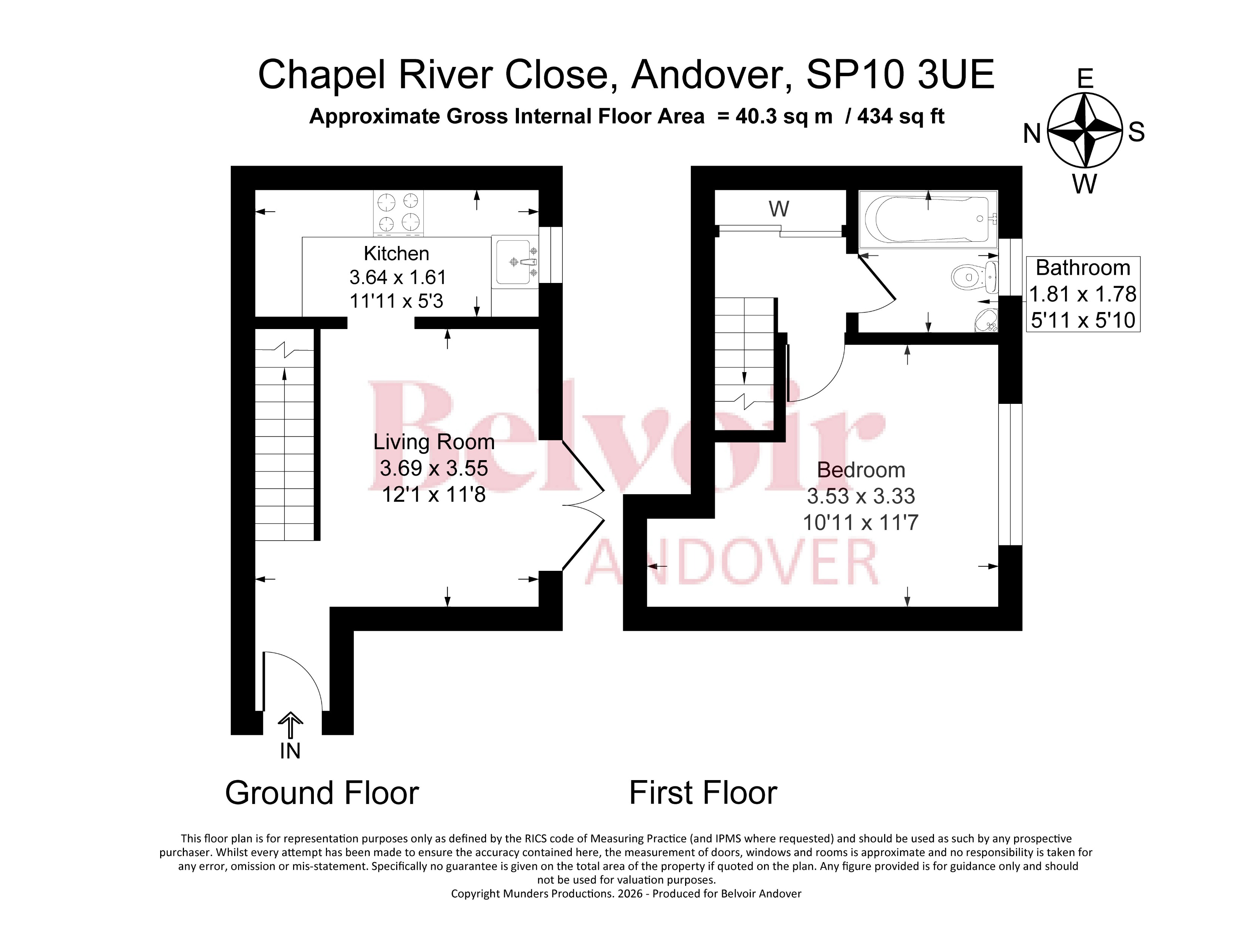 11, Chapel River Close, Andover floorplan