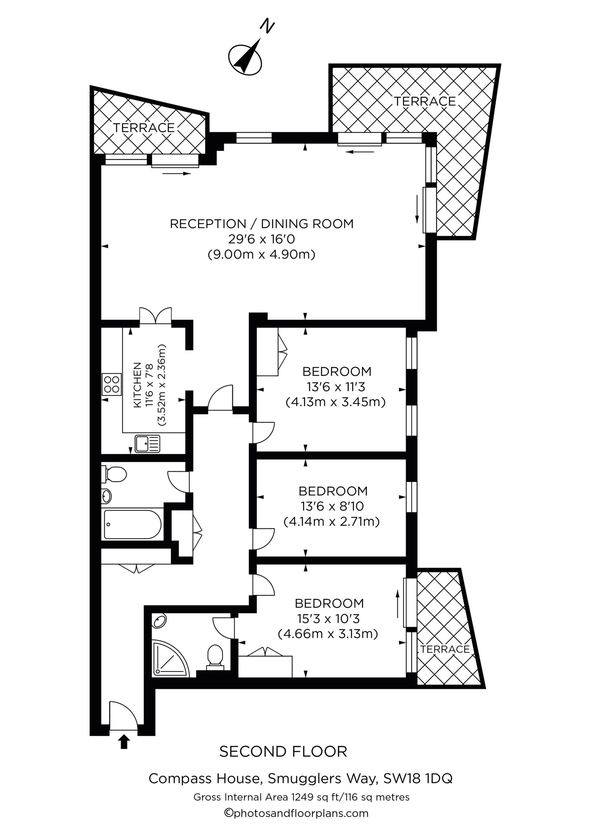 207 Compass House, Smugglers Way, London floorplan
