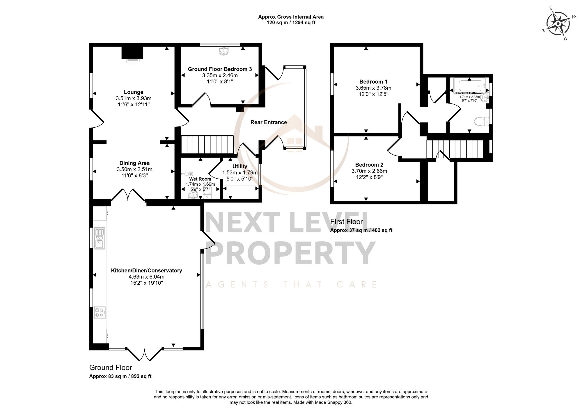 1 Mill Hill Lane, March floorplan
