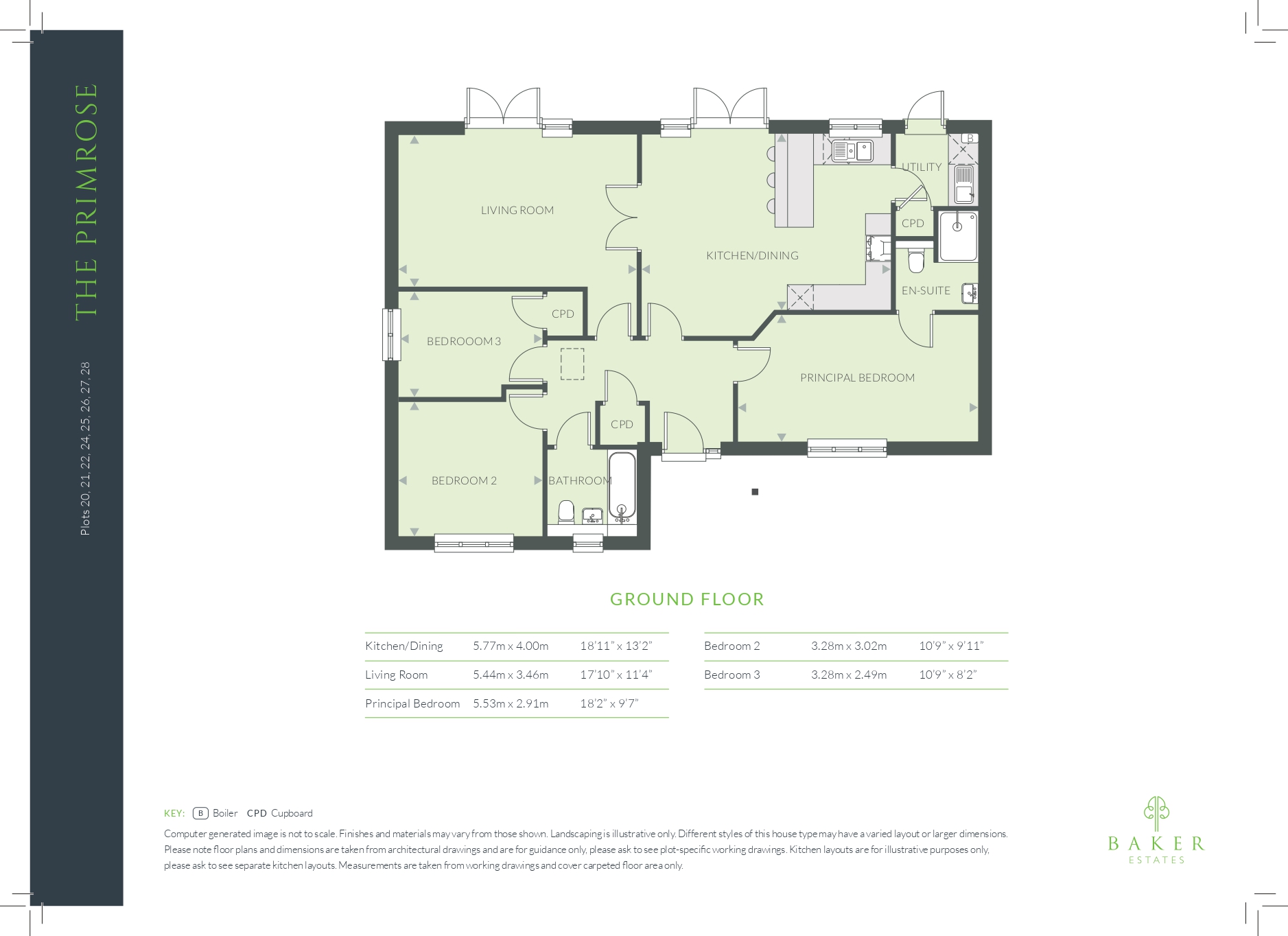 Plot 22 The Primrose,, St Petroc, Cornwall floorplan
