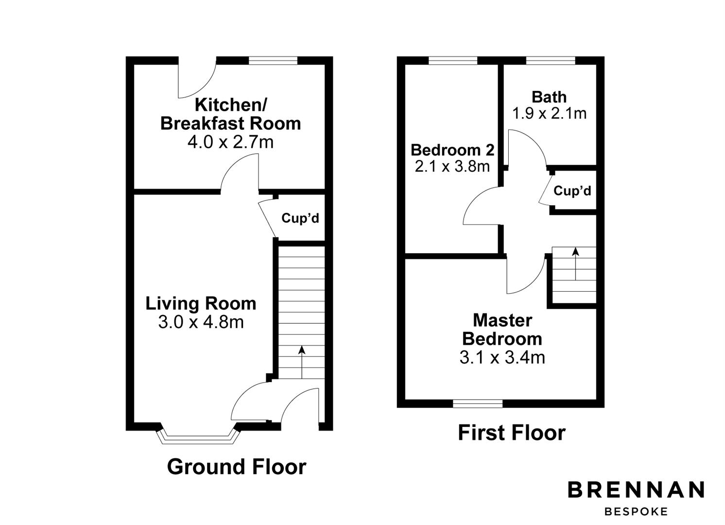 Brambleside, Kettering NN16, 2 bedroom end terrace house for sale