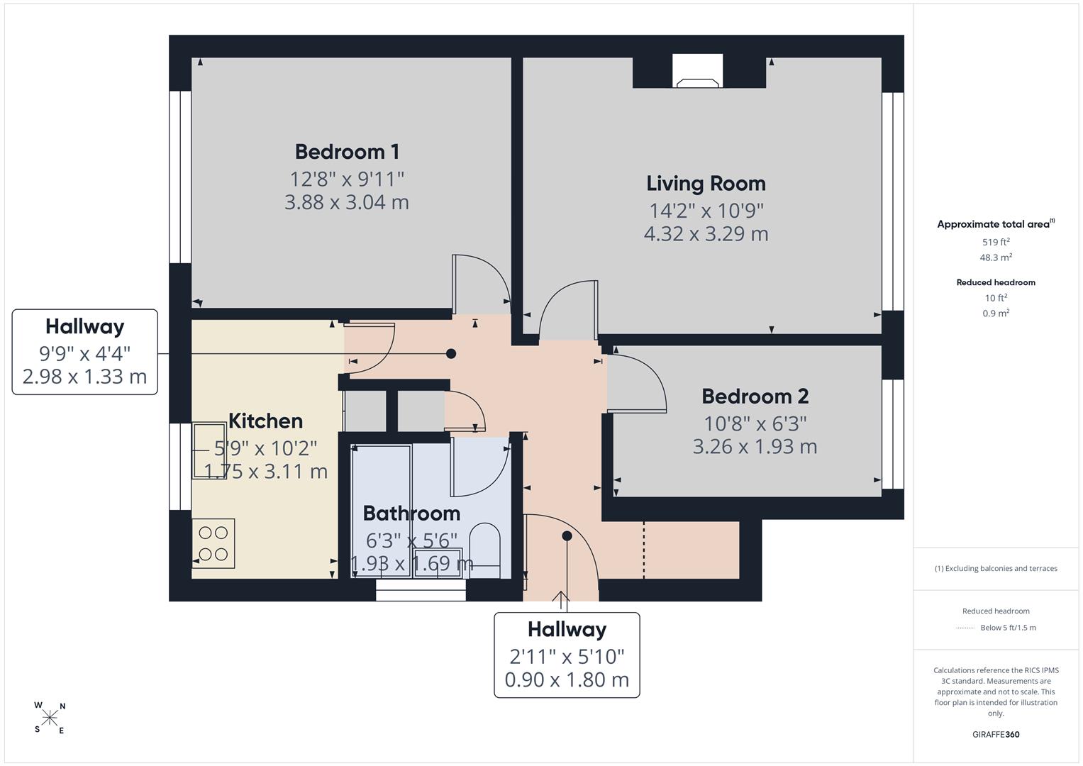 35, Tudor Road, Nuneaton floorplan