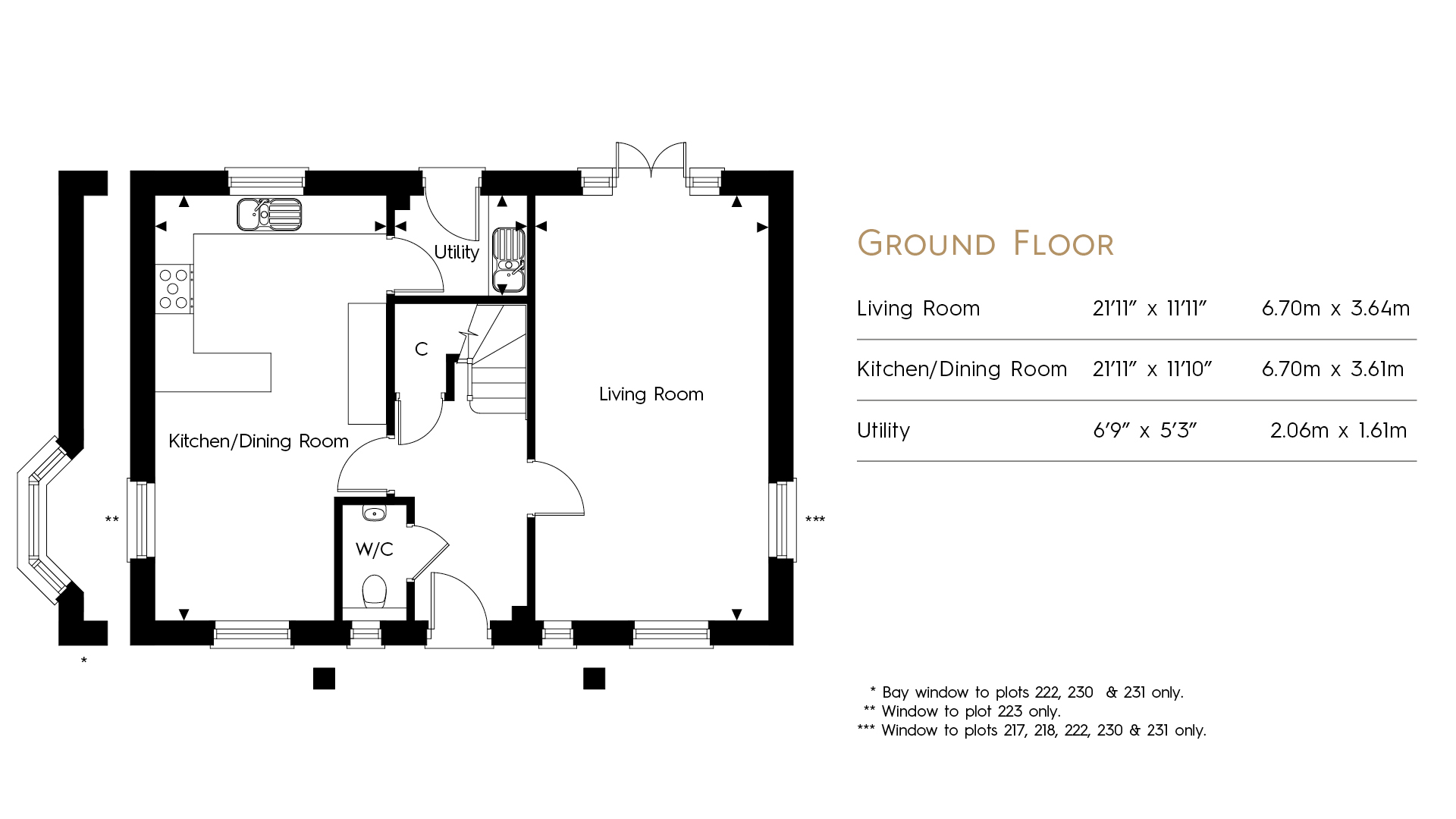 Plot 217, The Nightingales, Crowborough floorplan