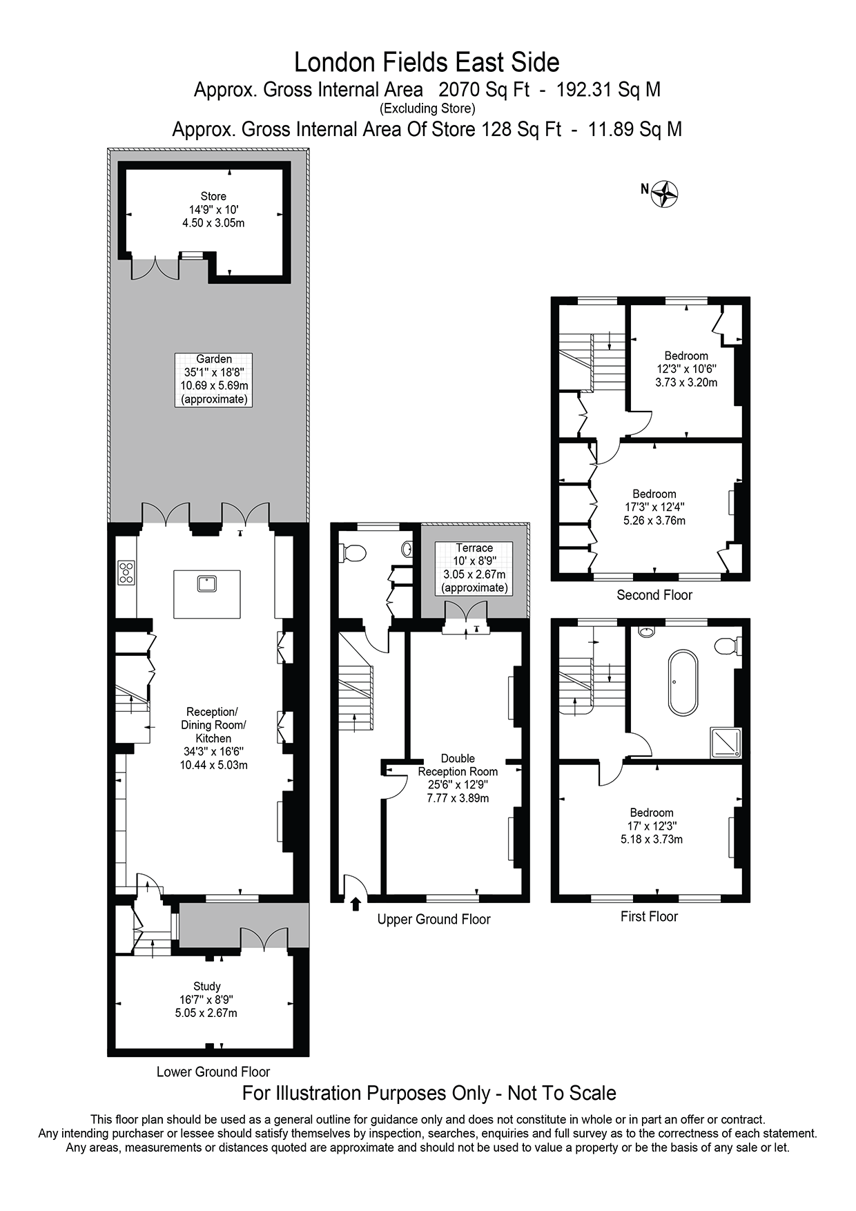4 Bedrooms Terraced house to rent in London Fields East Side, London E8