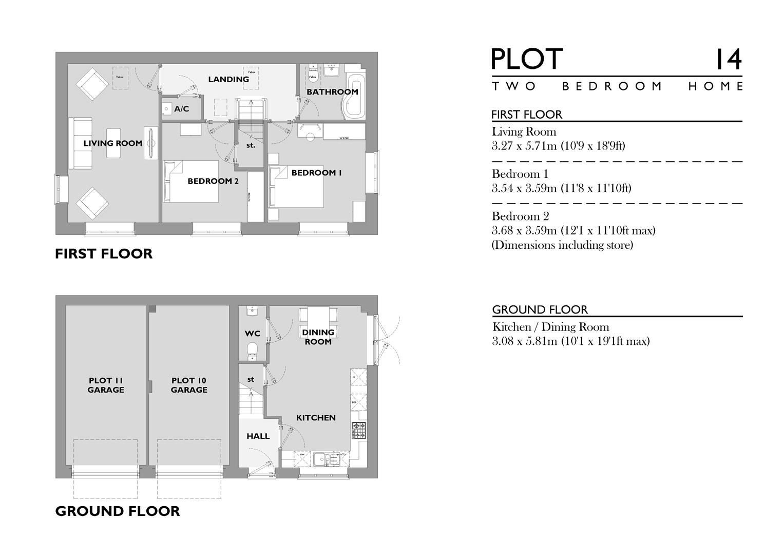 Plot 14, 1 Minard Mews, Dorchester floorplan
