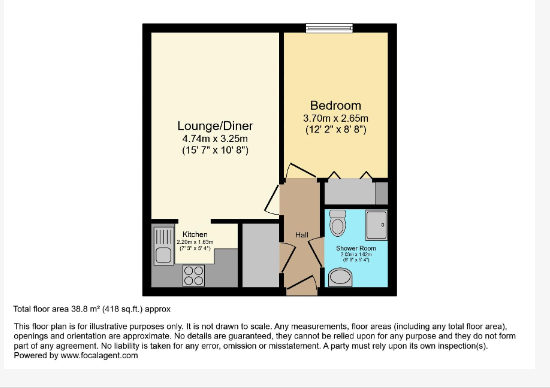 62, Park View Court, Queens Park floorplan