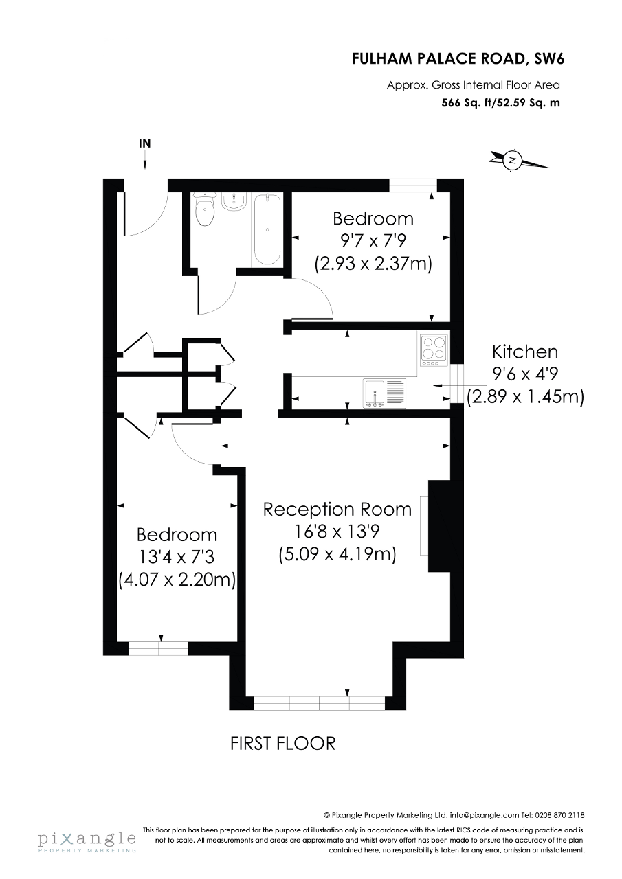 2 Bedrooms Maisonette to rent in Fulham Palace Road, Fulham, London SW6