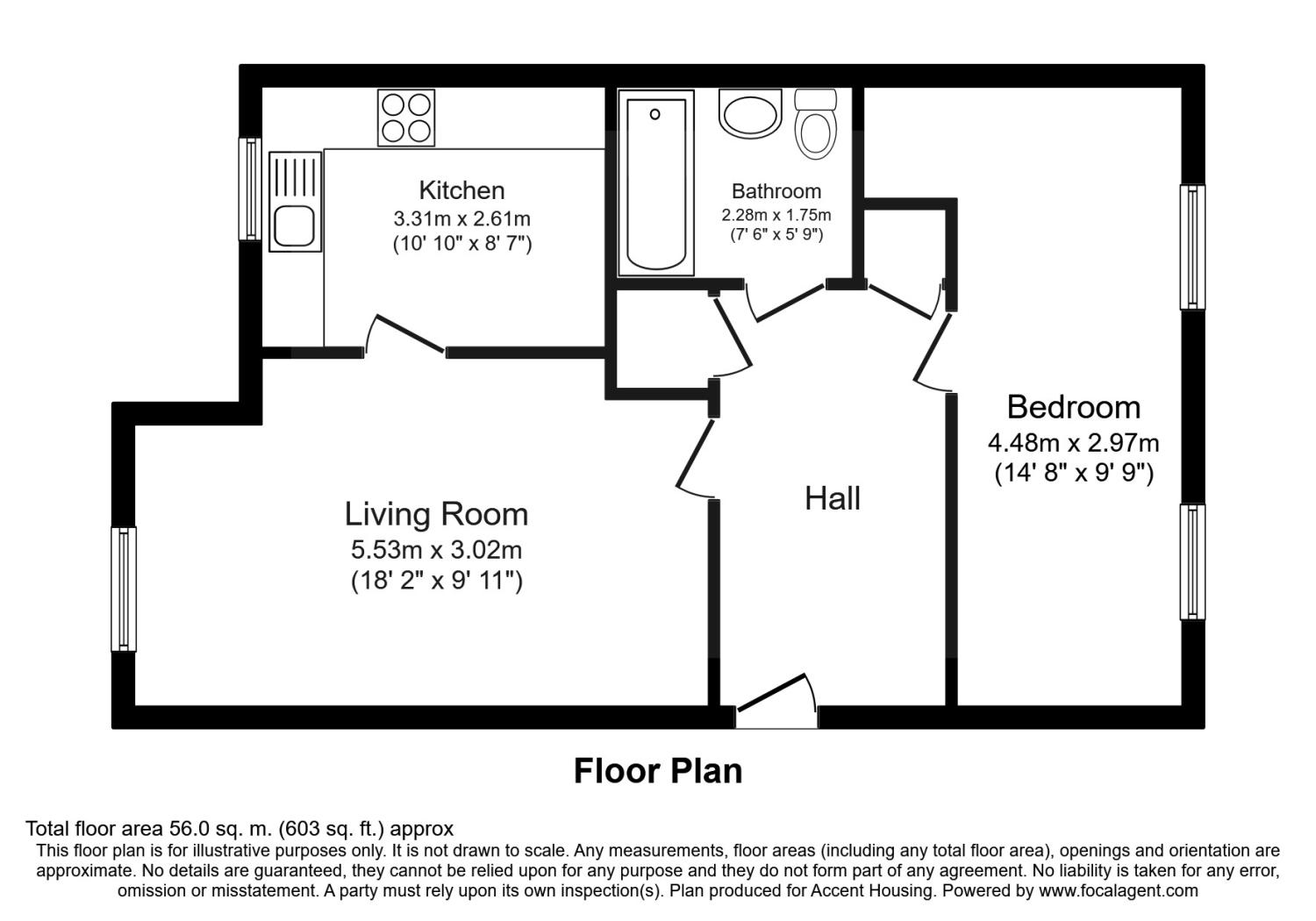 Cromwell Road, Cambridge, Cambridgeshire CB1, 1 bedroom flat for sale