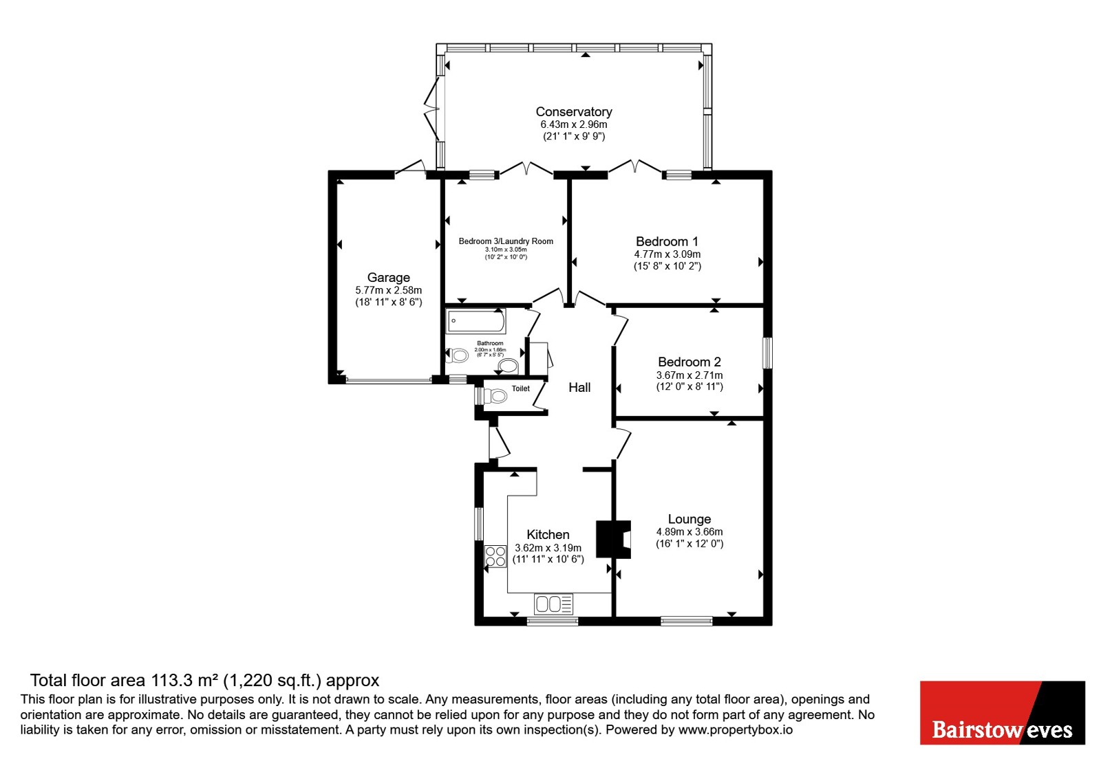 128, Fishtoft Road, Lincolnshire floorplan