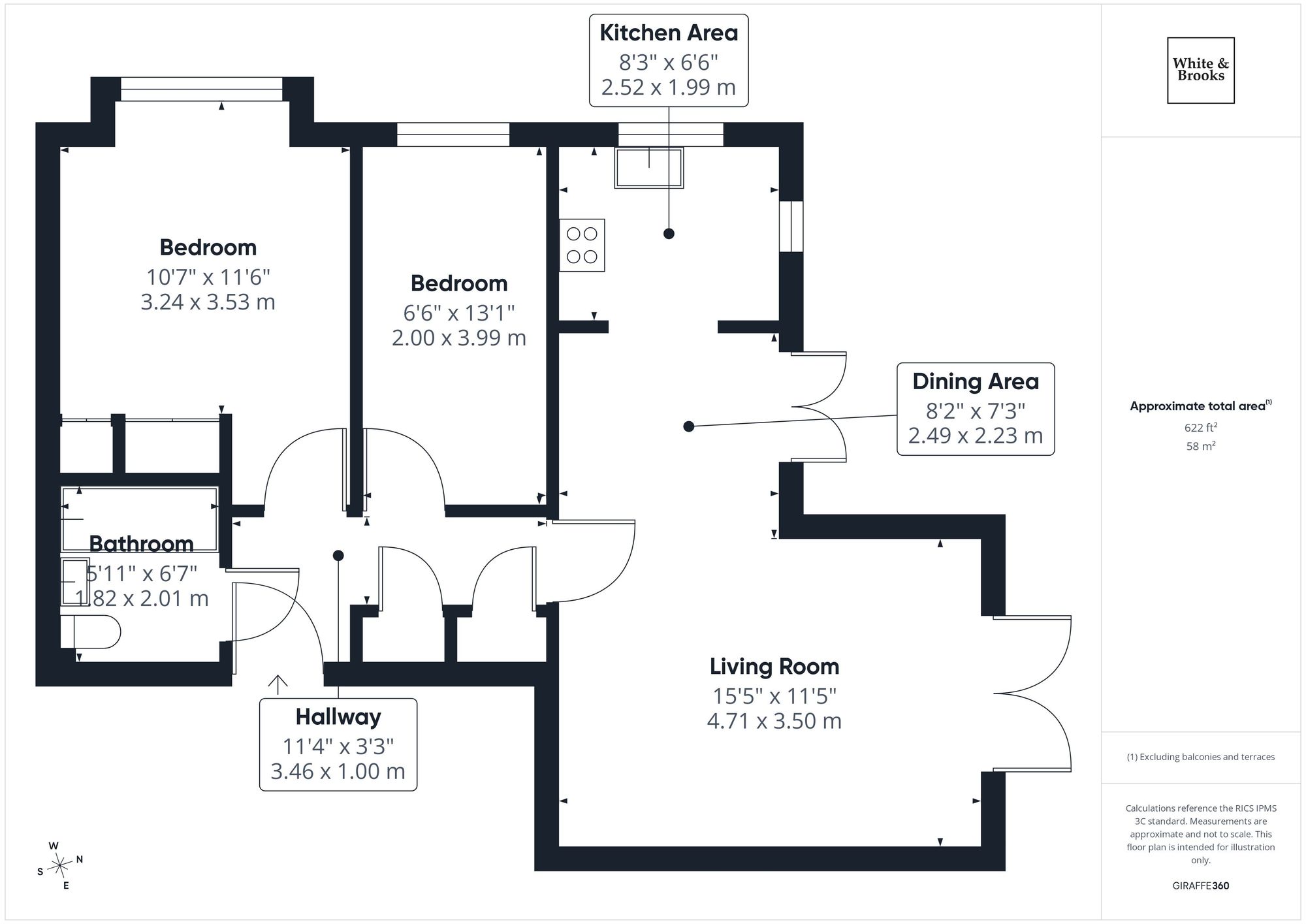 Flat 2, Taldua Place, Bognor Regis floorplan