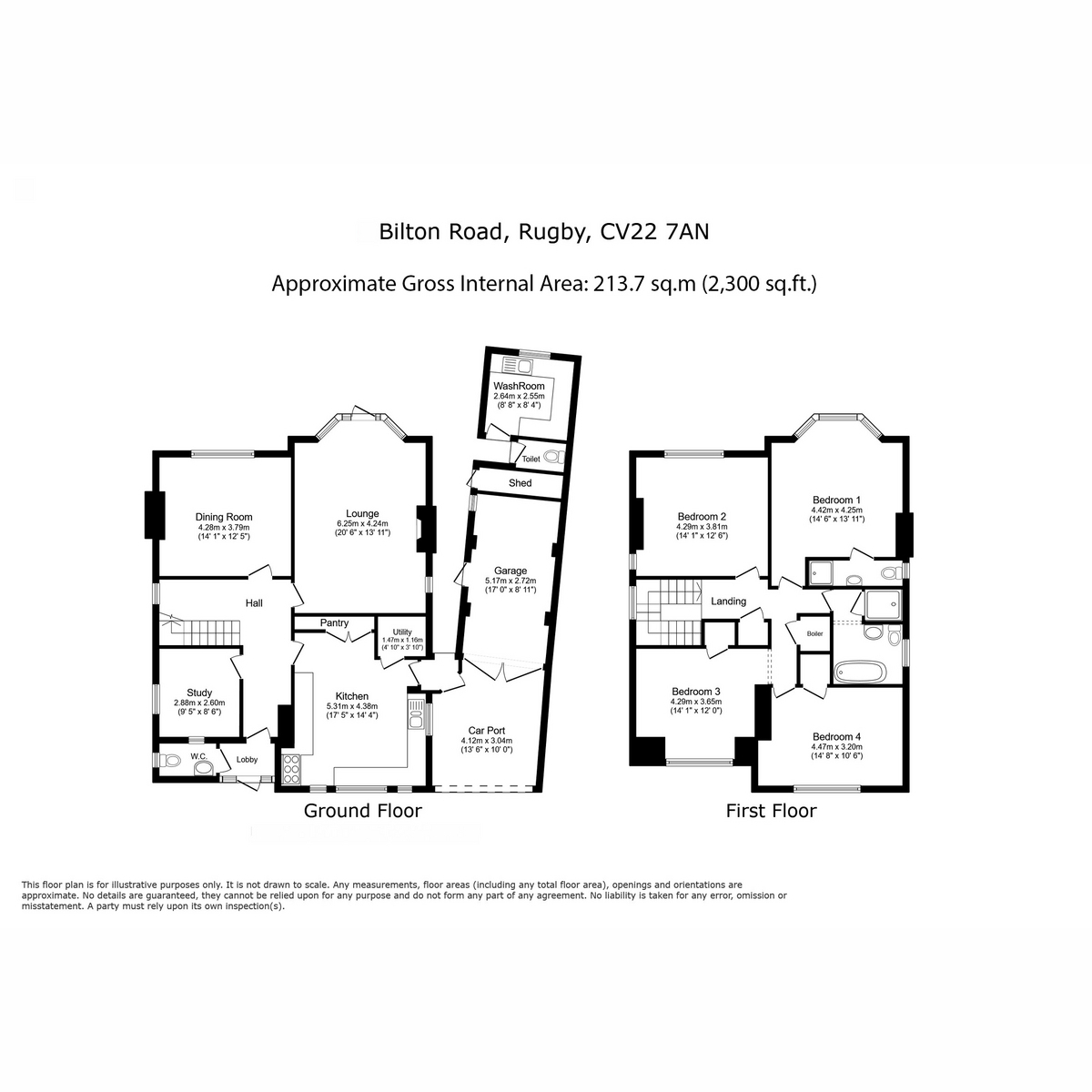 53, Bilton Road, Rugby floorplan