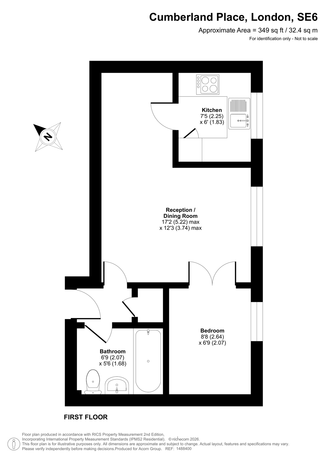 Flat 22, Mcmillan Court,, Cumberland Place, London floorplan