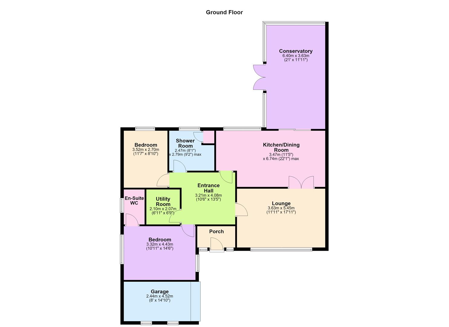 55, Barbara Avenue, Kirby Muxloe floorplan