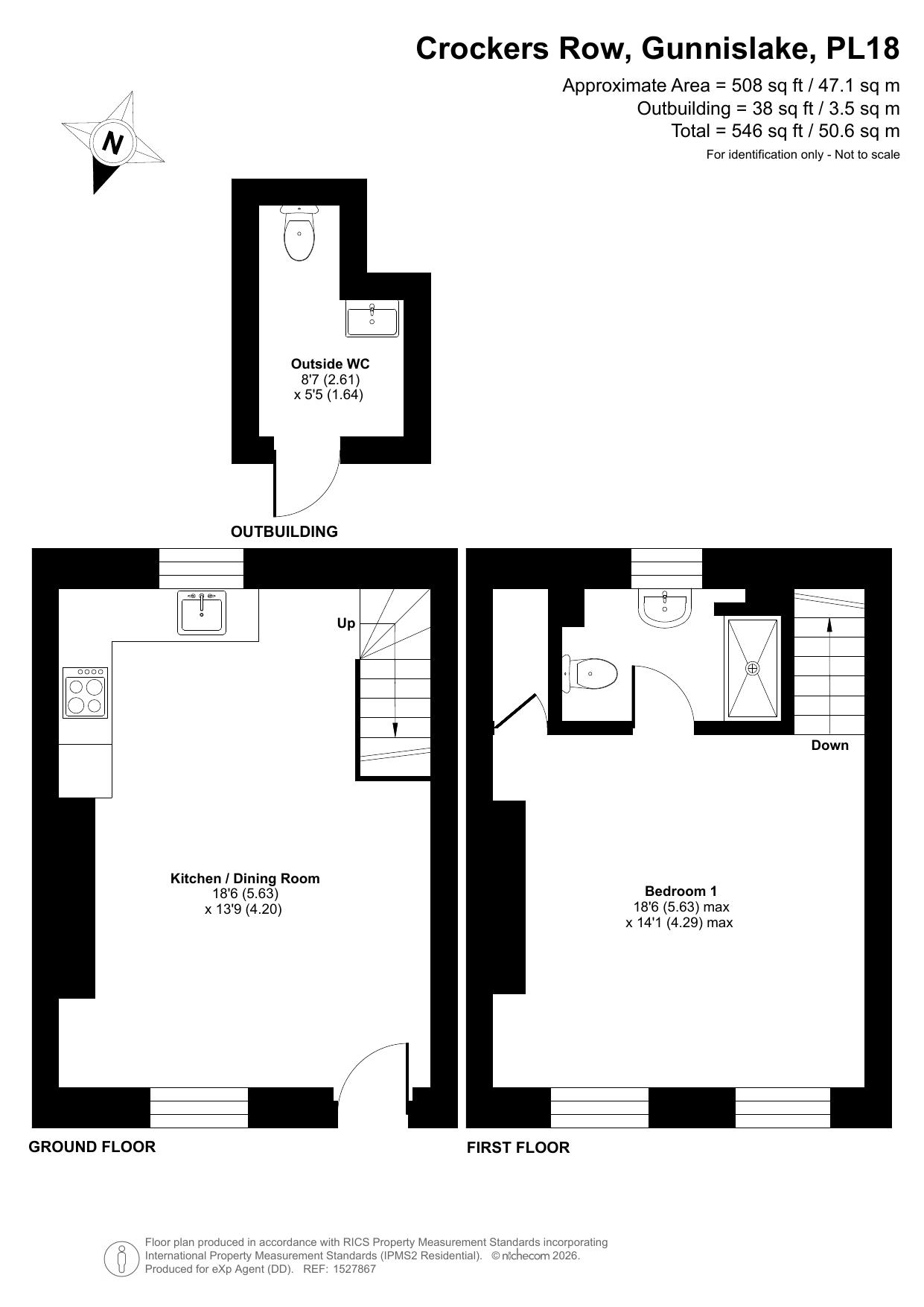 9, Crockers Row, Gunnislake floorplan