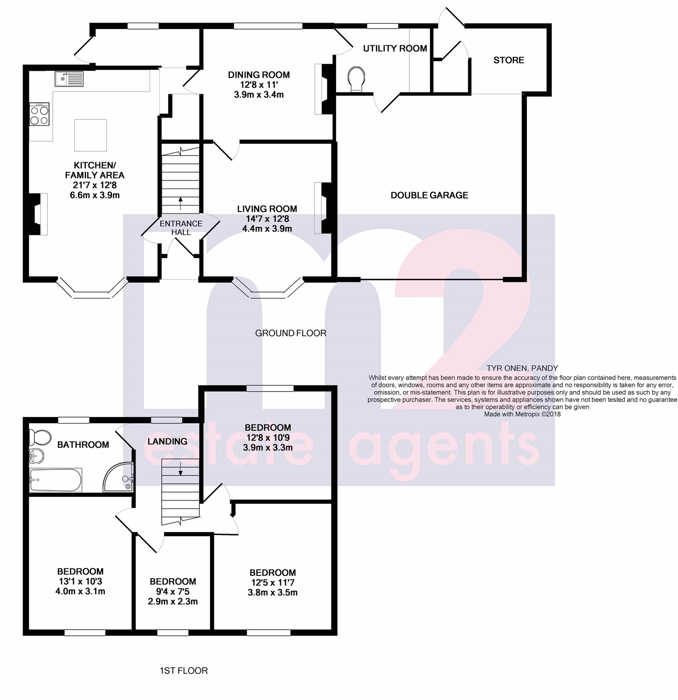 4 Bedrooms Detached house for sale in Pandy, Abergavenny NP7
