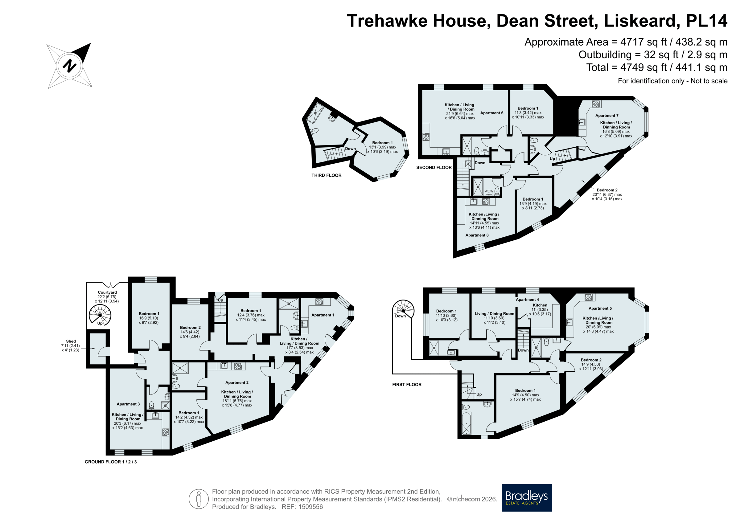 Trehawke House,, Dean Street, Cornwall floorplan