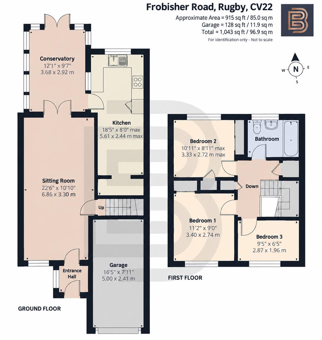 188, Frobisher Road, Rugby floorplan