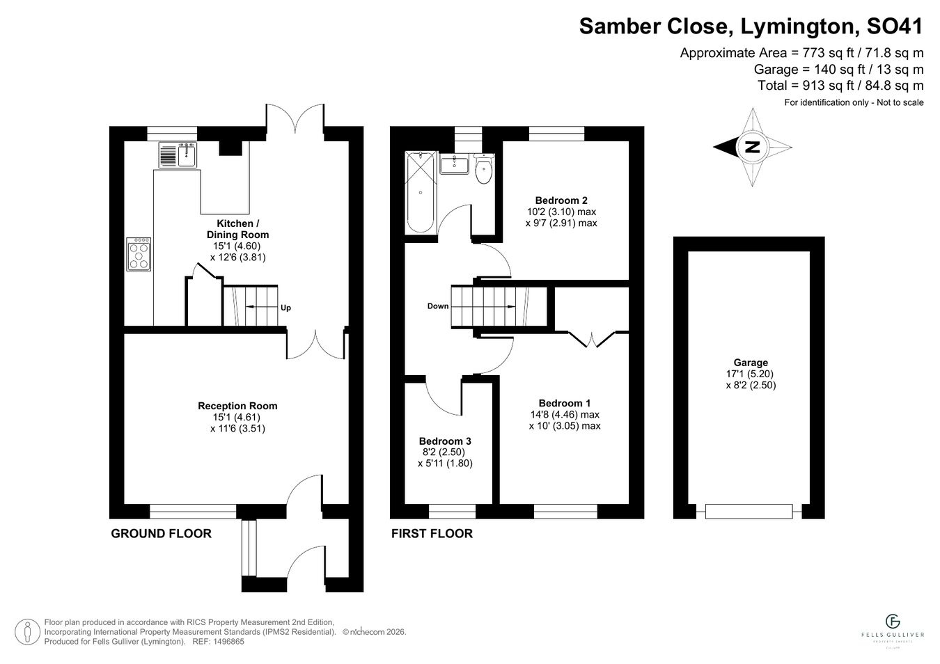 39, Samber Close, Lymington floorplan