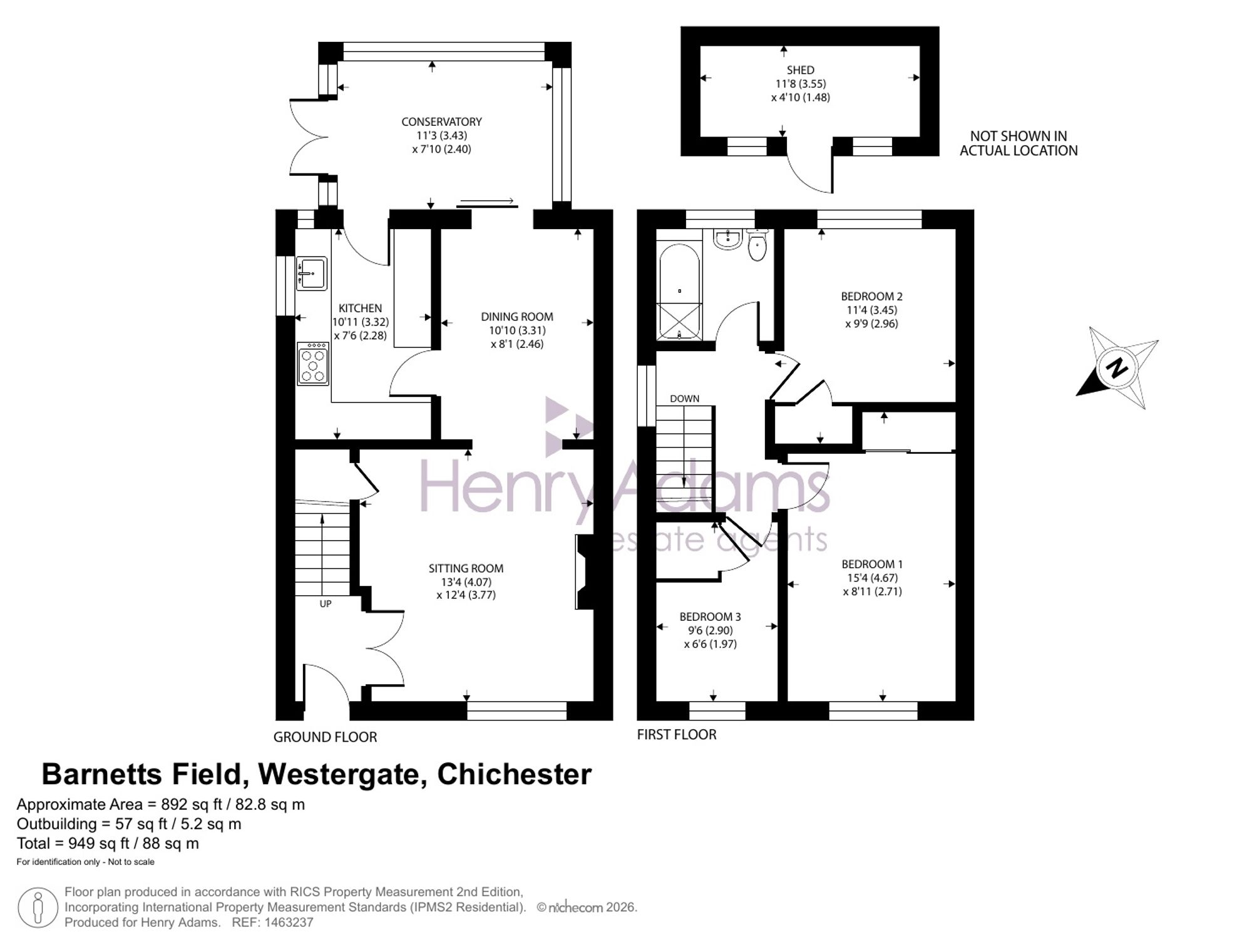 9 Barnetts Field, Chichester floorplan