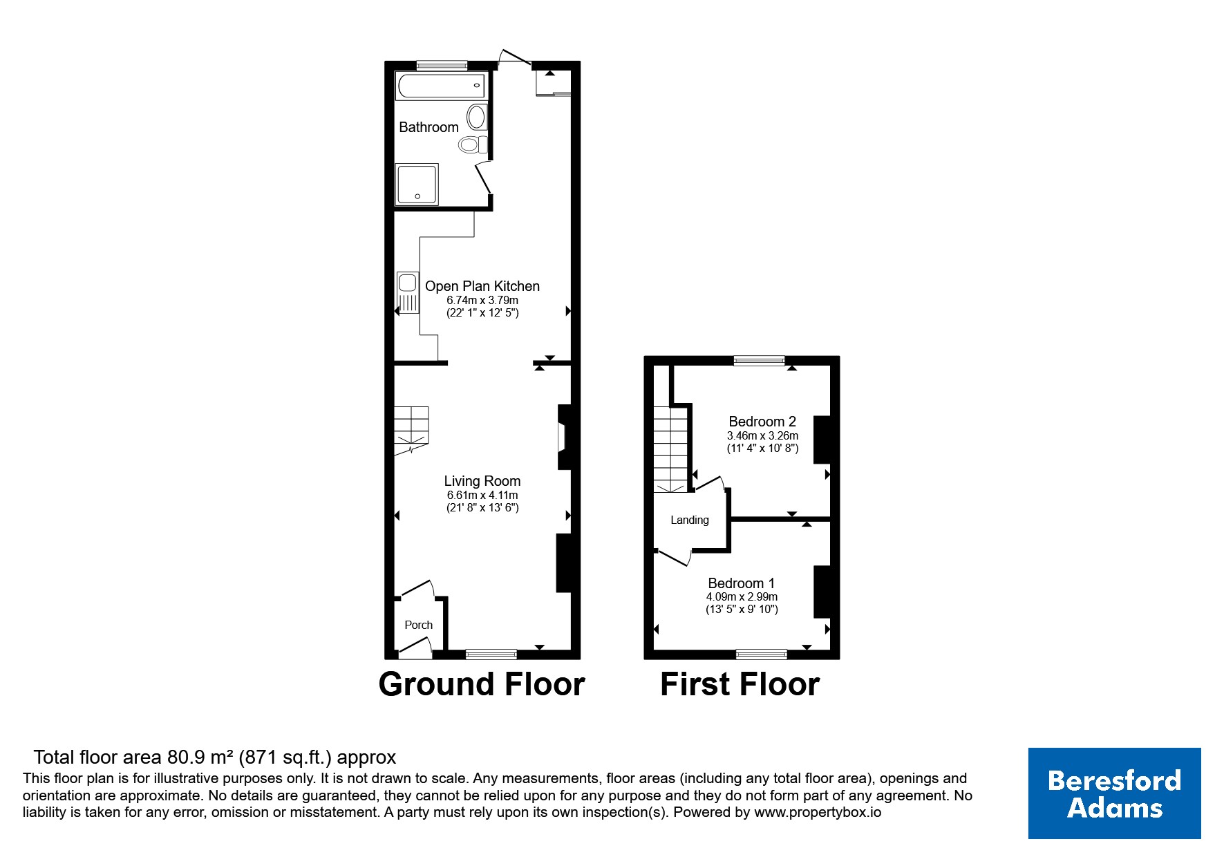 8, Snowdon Street, Caernarfon floorplan