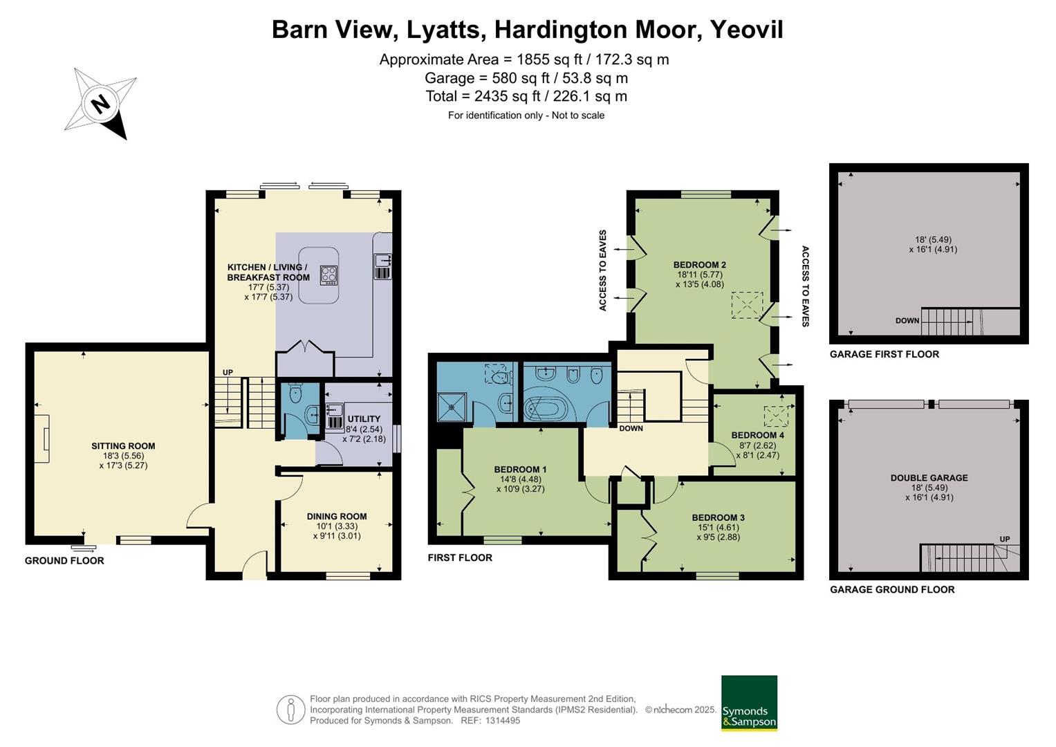 Barn View, Lyatts, Yeovil floorplan