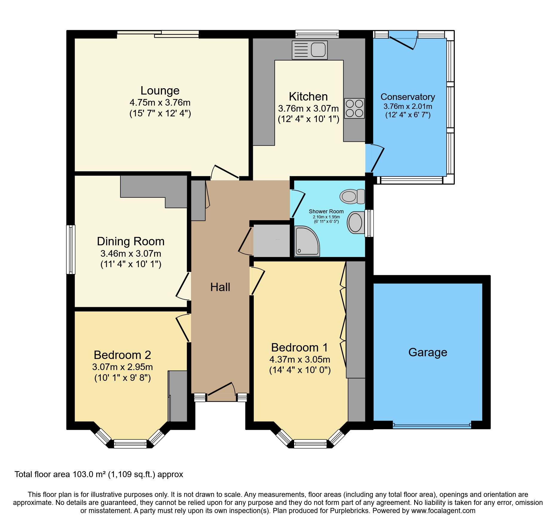 76, Cliff Gardens, Sheerness floorplan