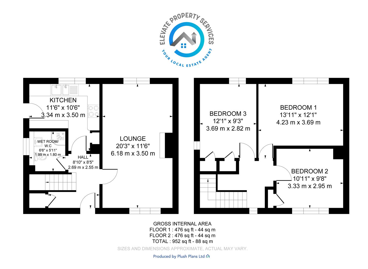 Craigs Avenue, Hardgate, Clydebank G81, 3 bedroom end terrace house for