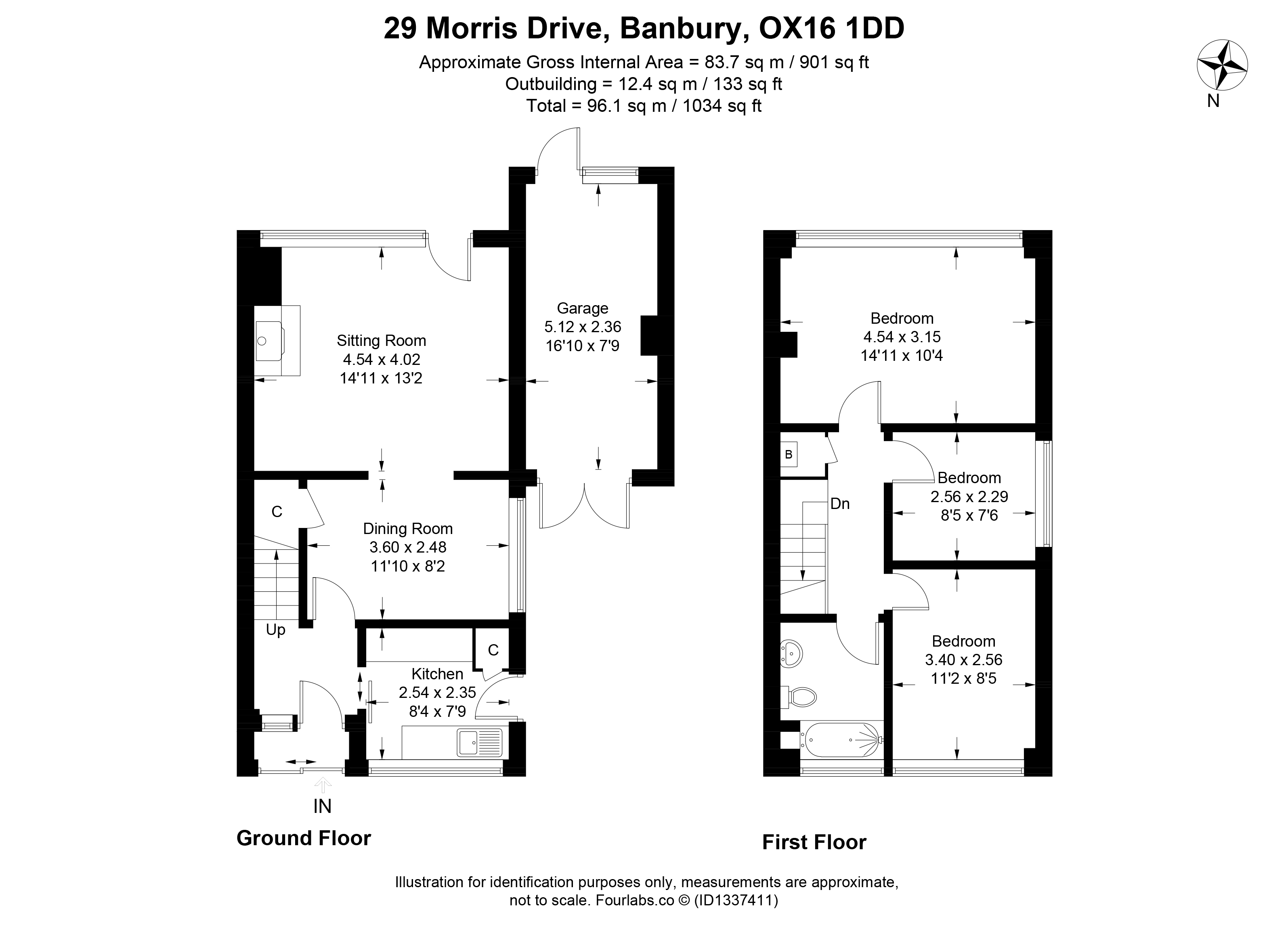 29, Morris Drive, Banbury floorplan