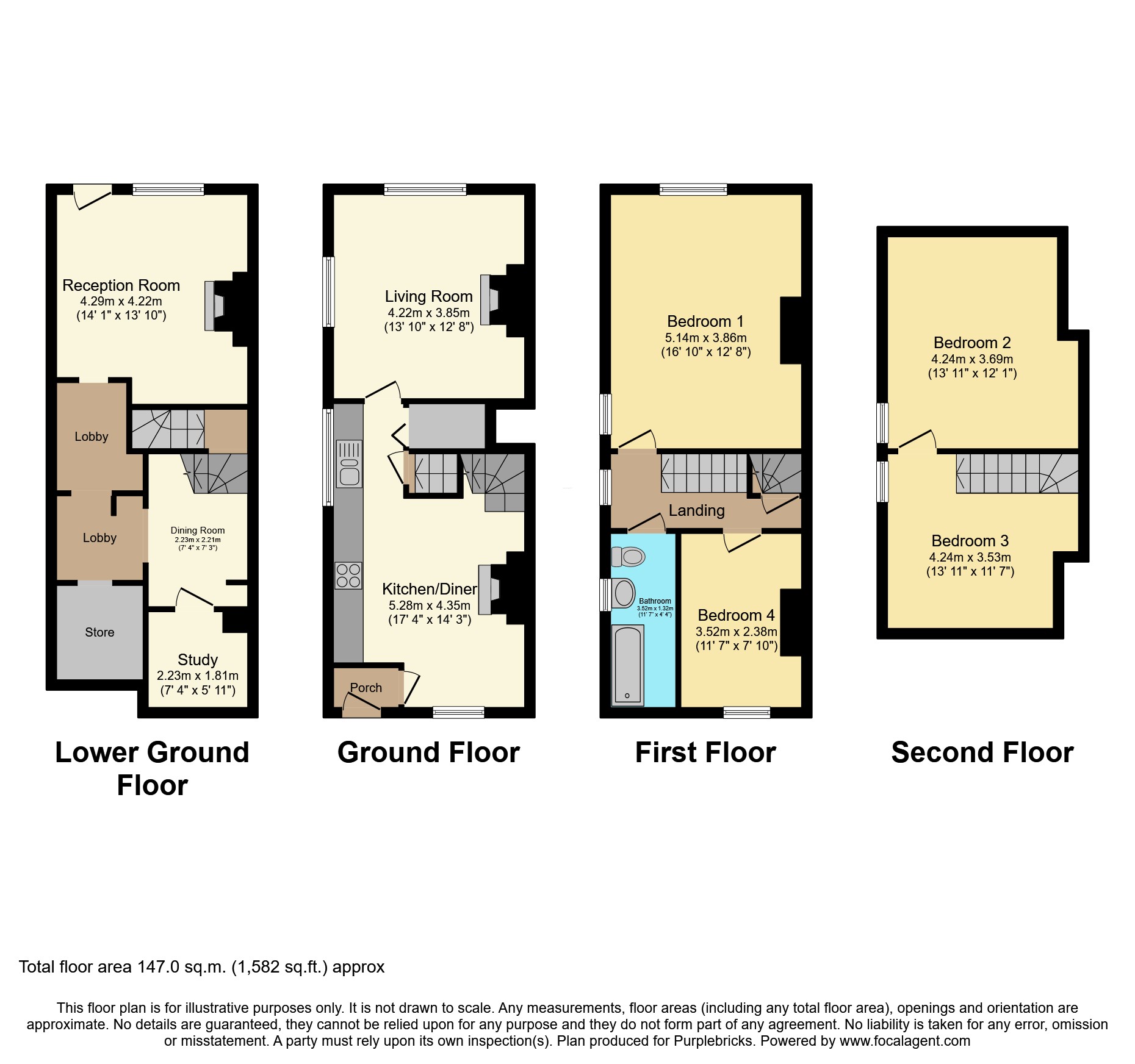 27, Hebden Road, Haworth floorplan