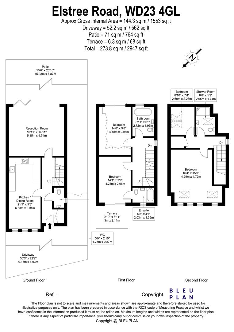 42, Elstree Road, Hertfordshire floorplan