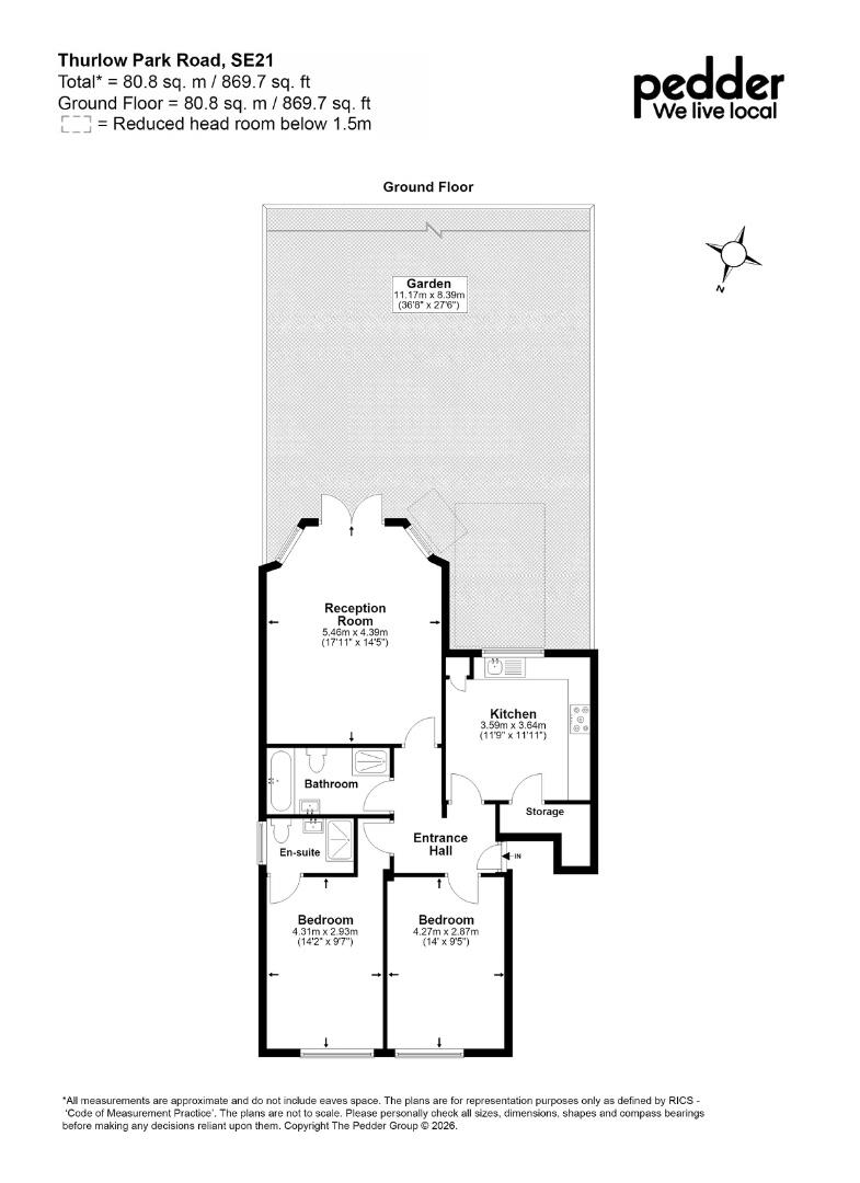 124B, Thurlow Park Road, London floorplan