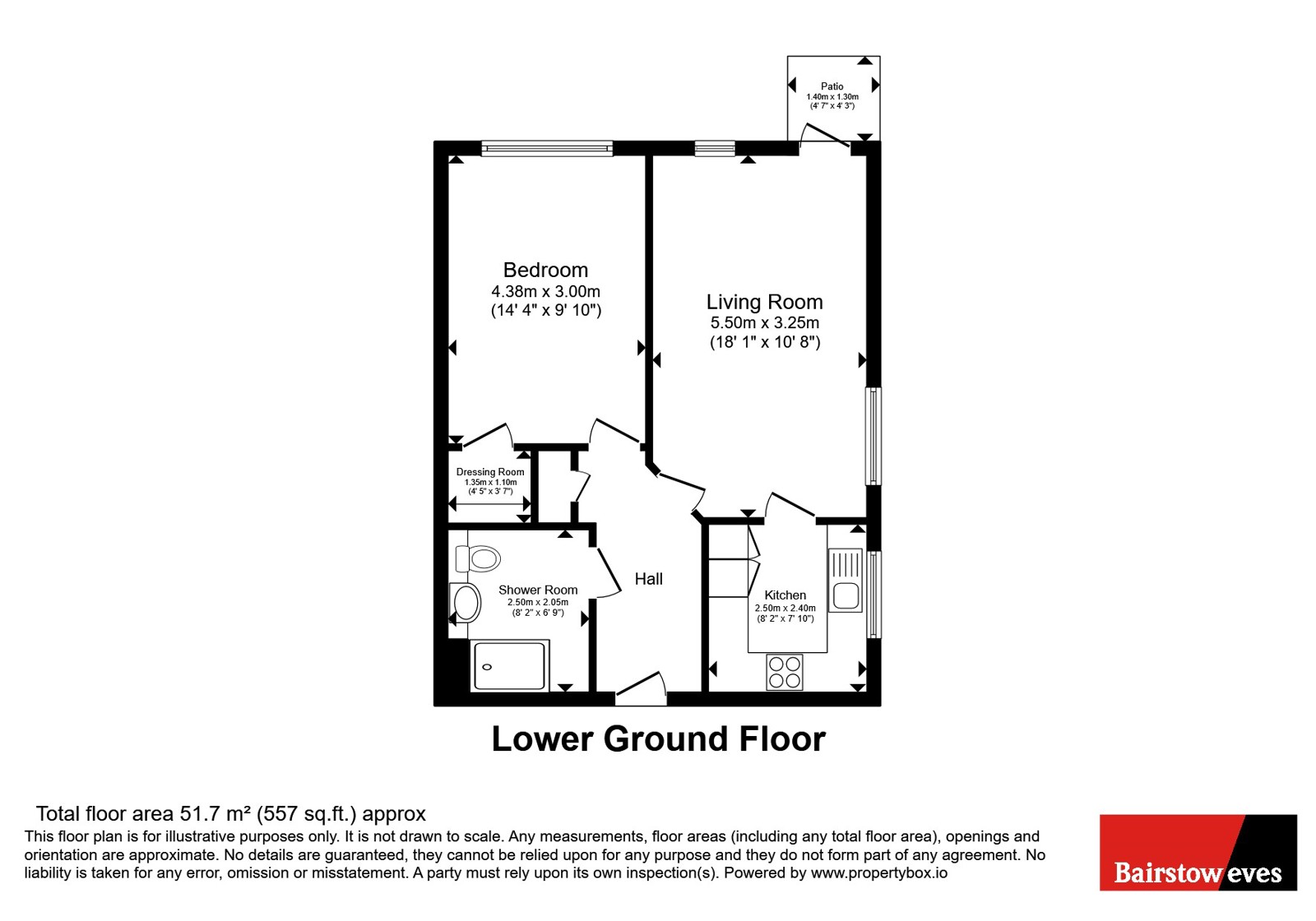 Flat 3, Sanderson Lodge, 73, Addington Road, South Croydon floorplan
