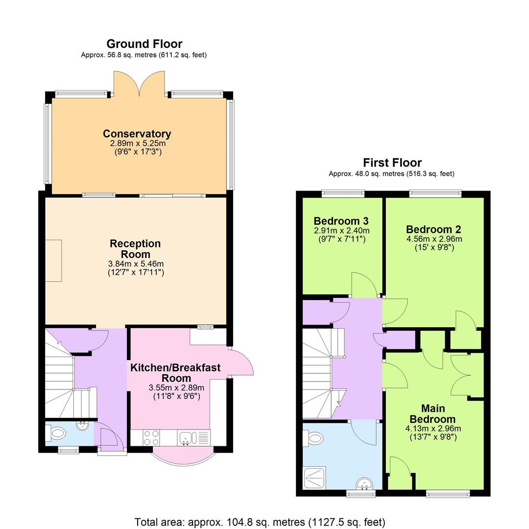 334, Toms Lane, Bedmond floorplan