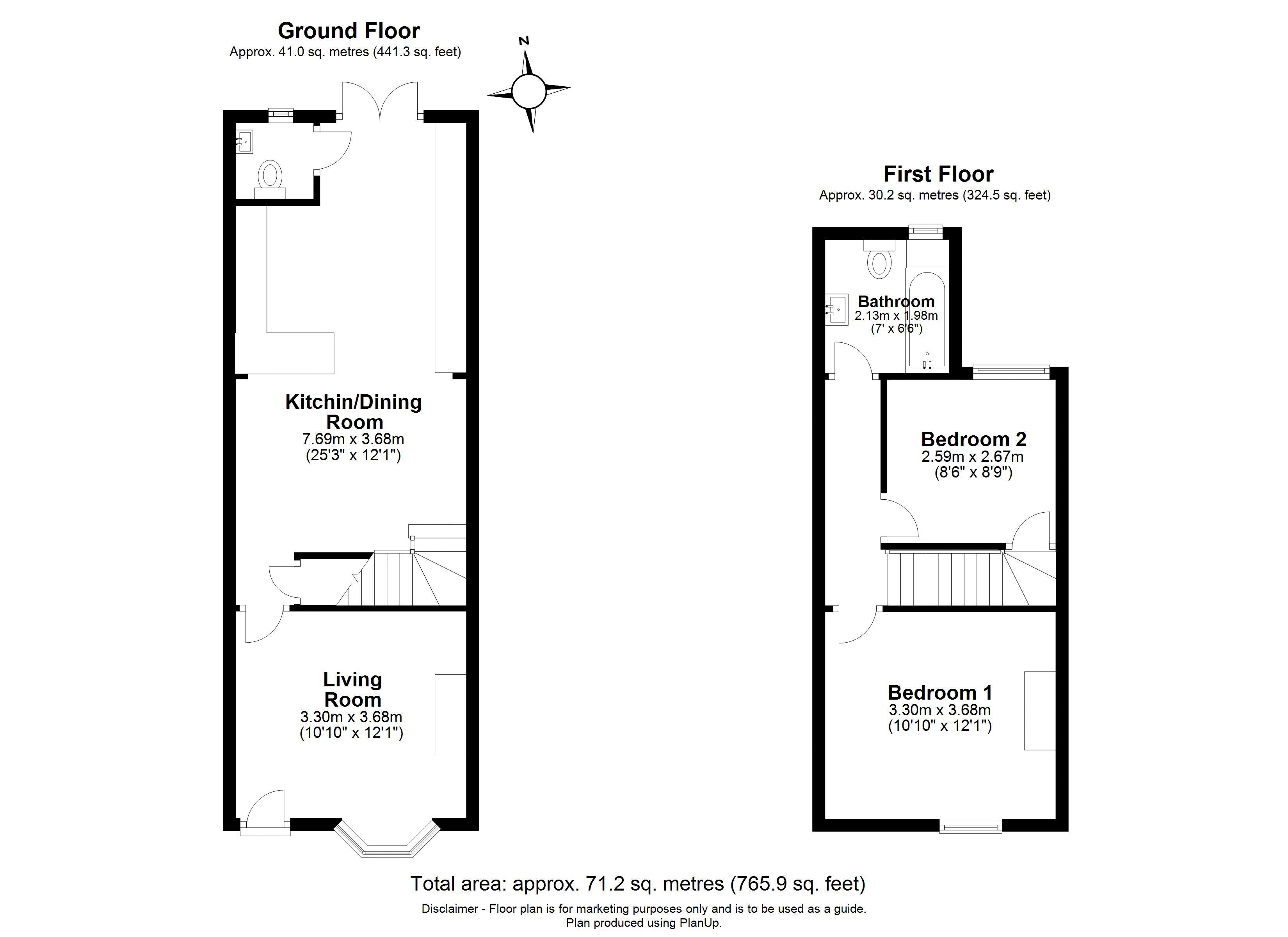 2 Bedrooms Terraced house for sale in Norfolk Road, Rickmansworth WD3