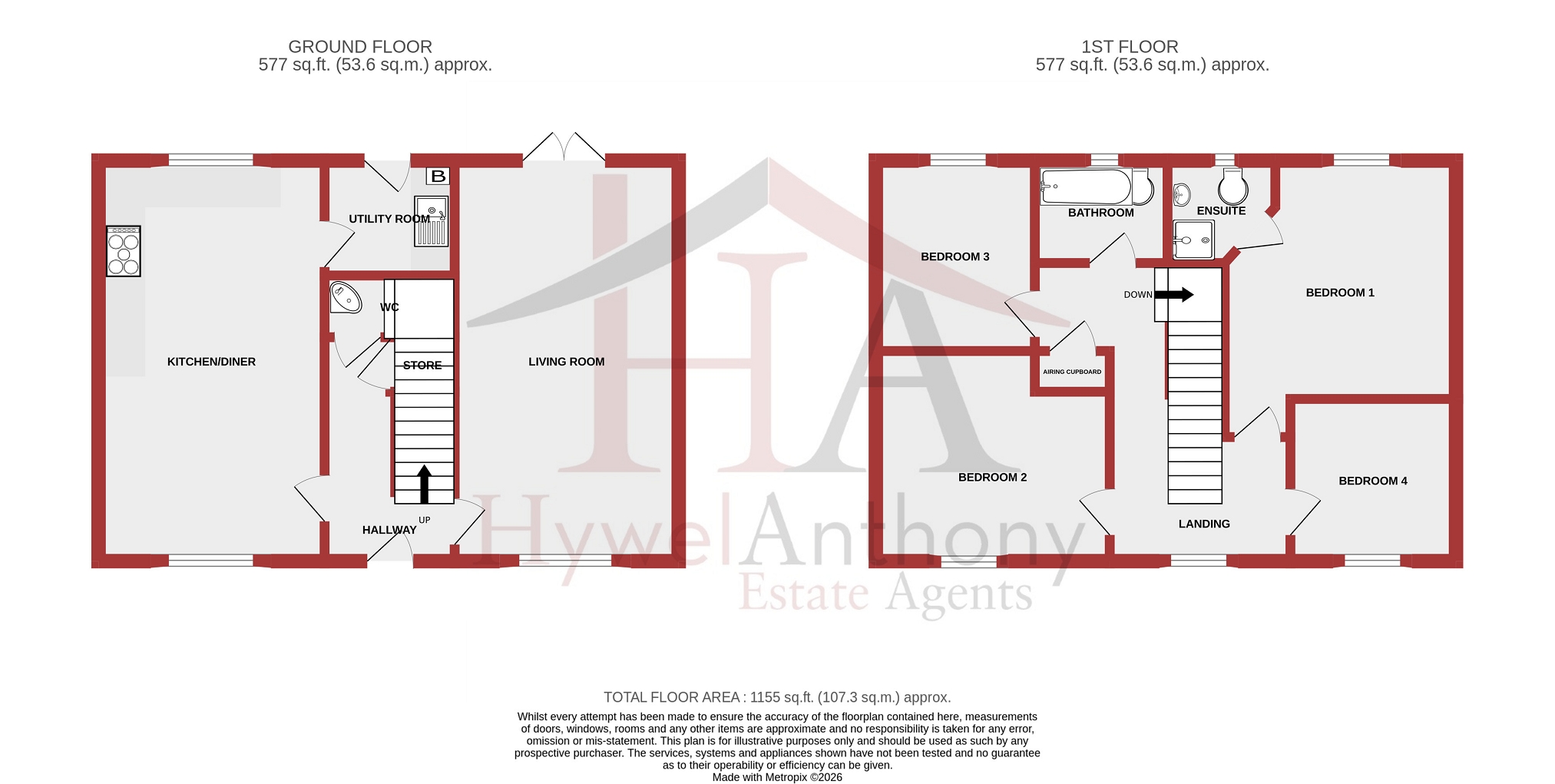 108, Lonydd Glas, Pontyclun floorplan