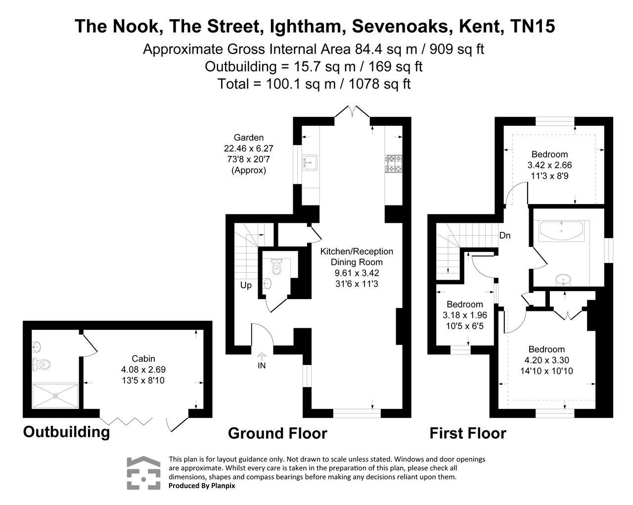 The Nook, The Street, Sevenoaks floorplan