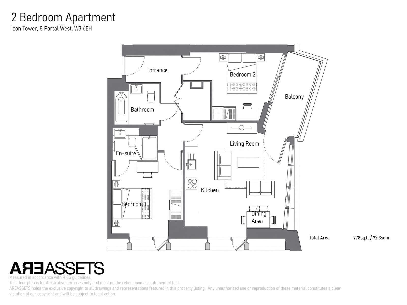 Portal Way, Acton floorplan