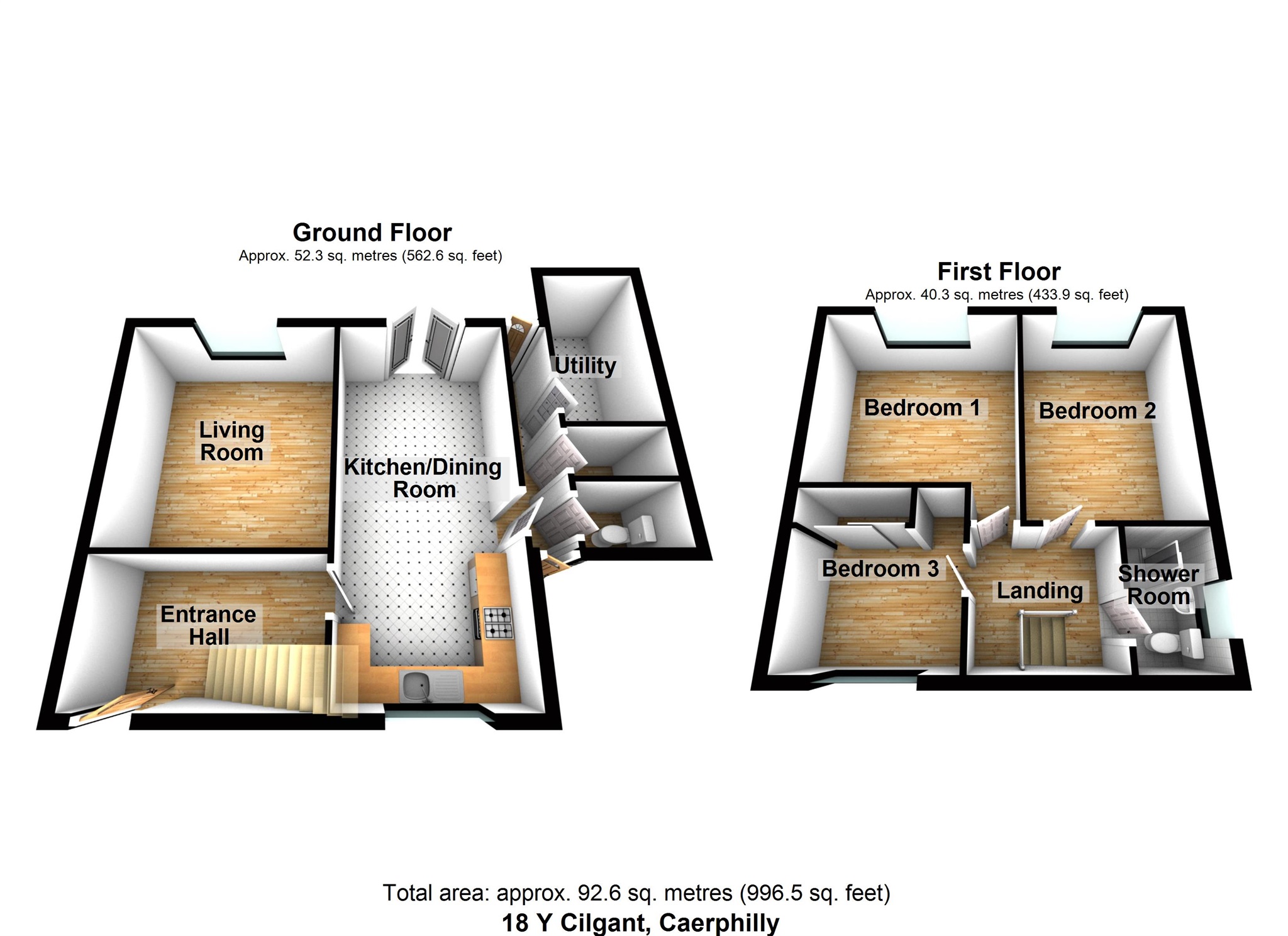 3 Bedrooms Semi-detached house for sale in Y Cilgant, Caerphilly CF83