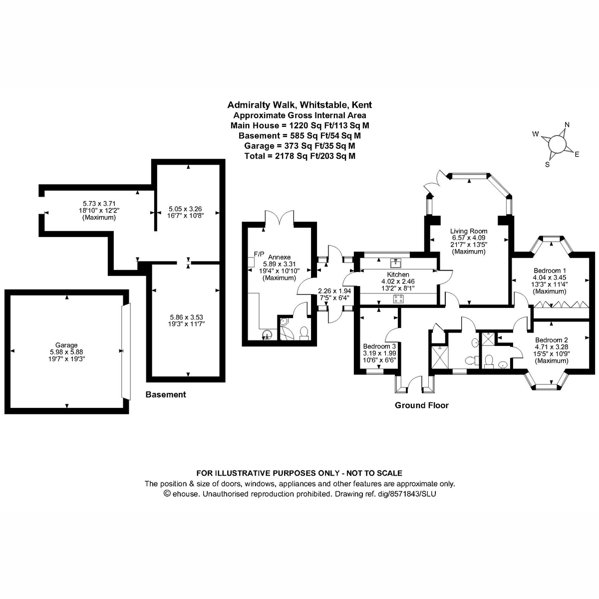 2, Admiralty Walk, Whitstable floorplan