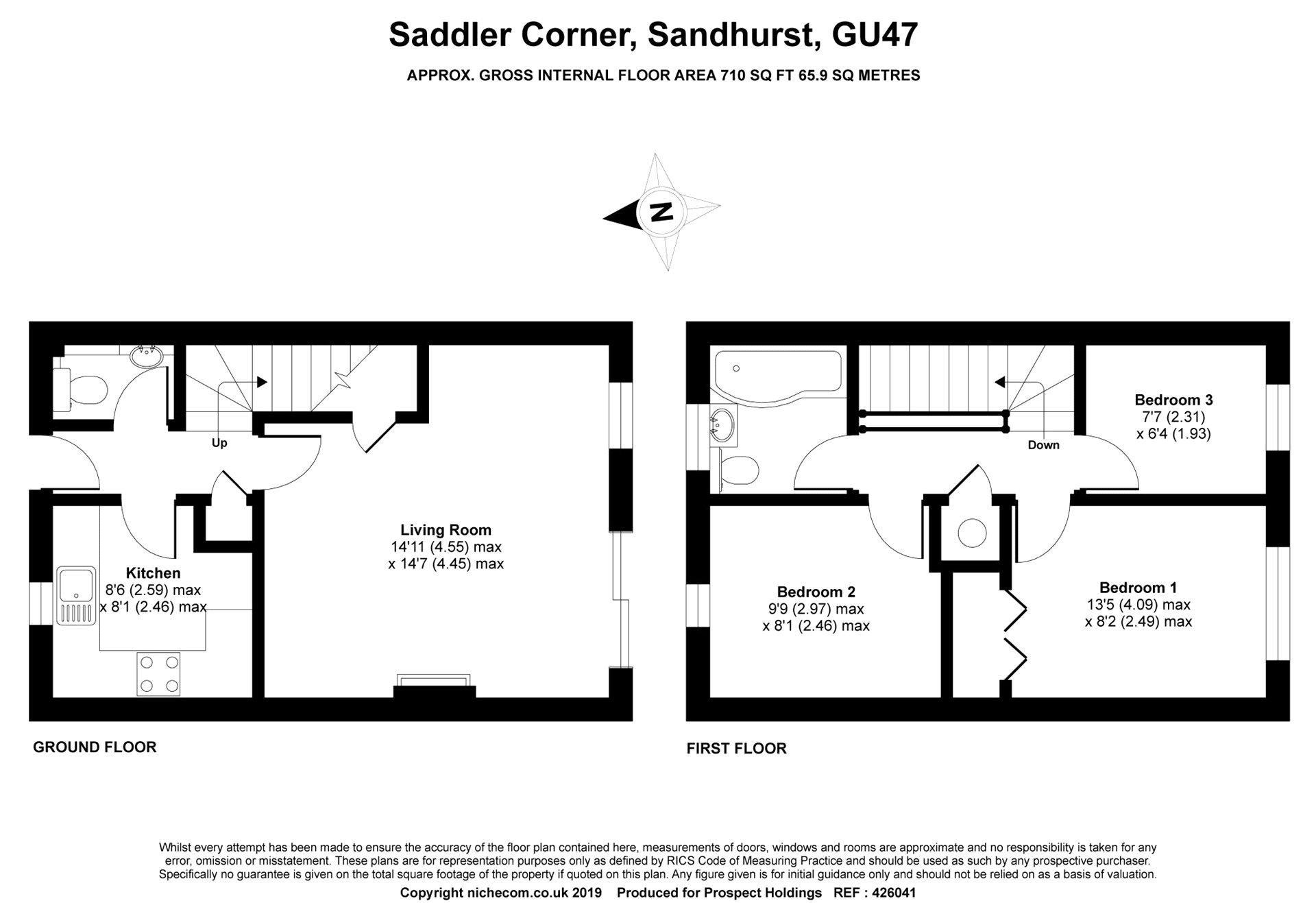 3 Bedrooms Terraced house to rent in Saddler Corner, Sandhurst, Berkshire GU47