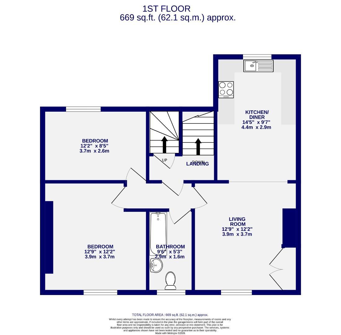 51b, Front Street, York floorplan