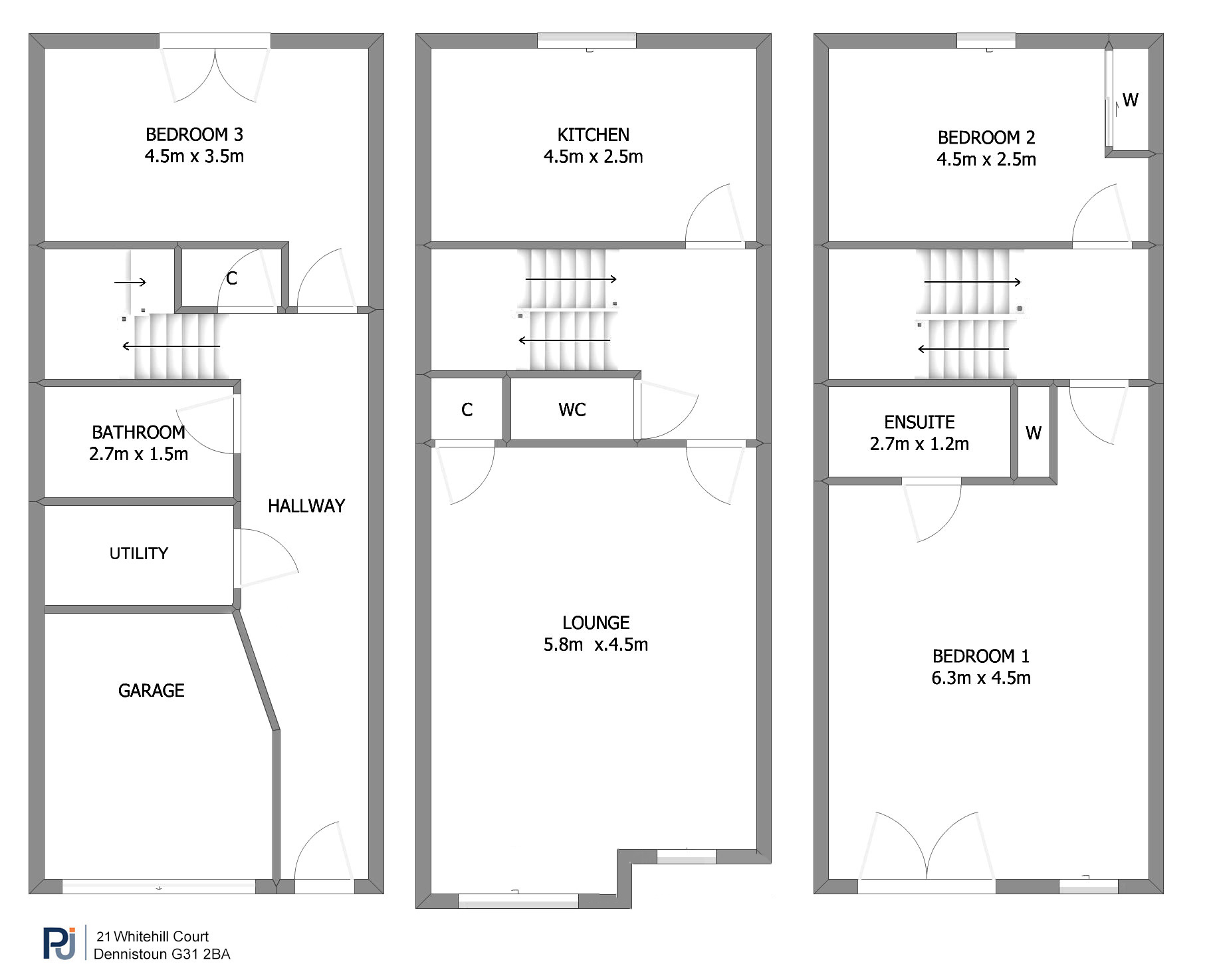 21 Whitehill Court, Dennistoun, Glasgow floorplan