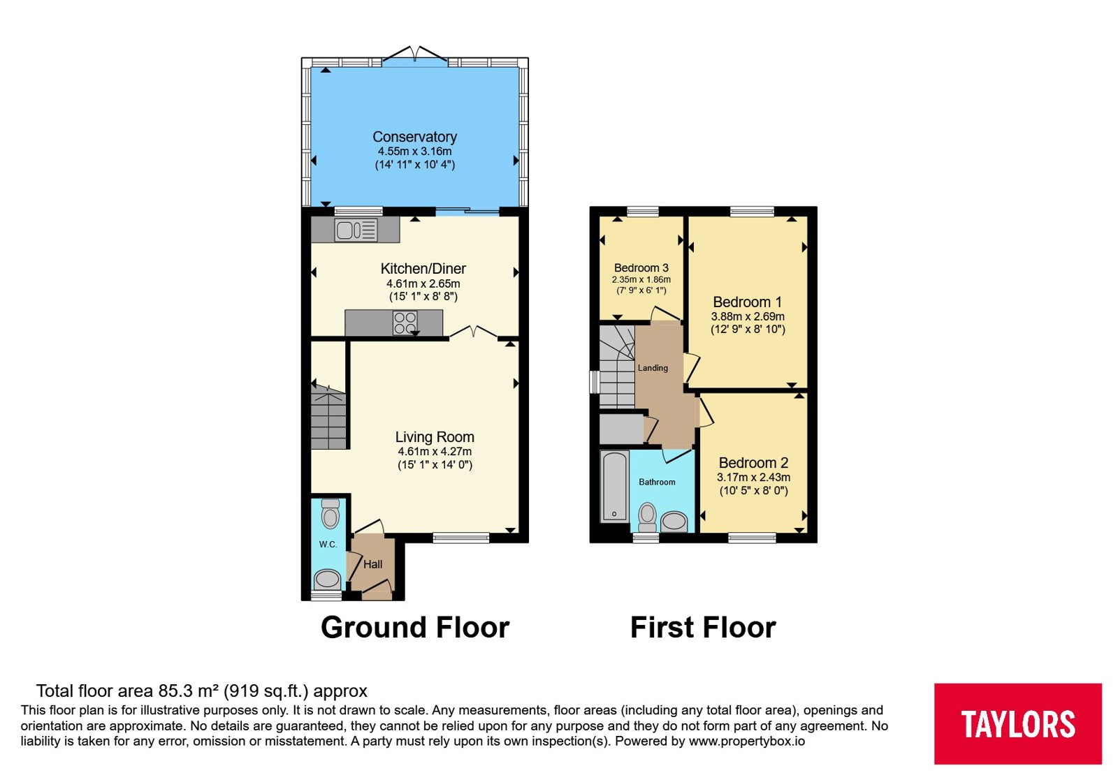 12, De Havilland Avenue, Bedford floorplan