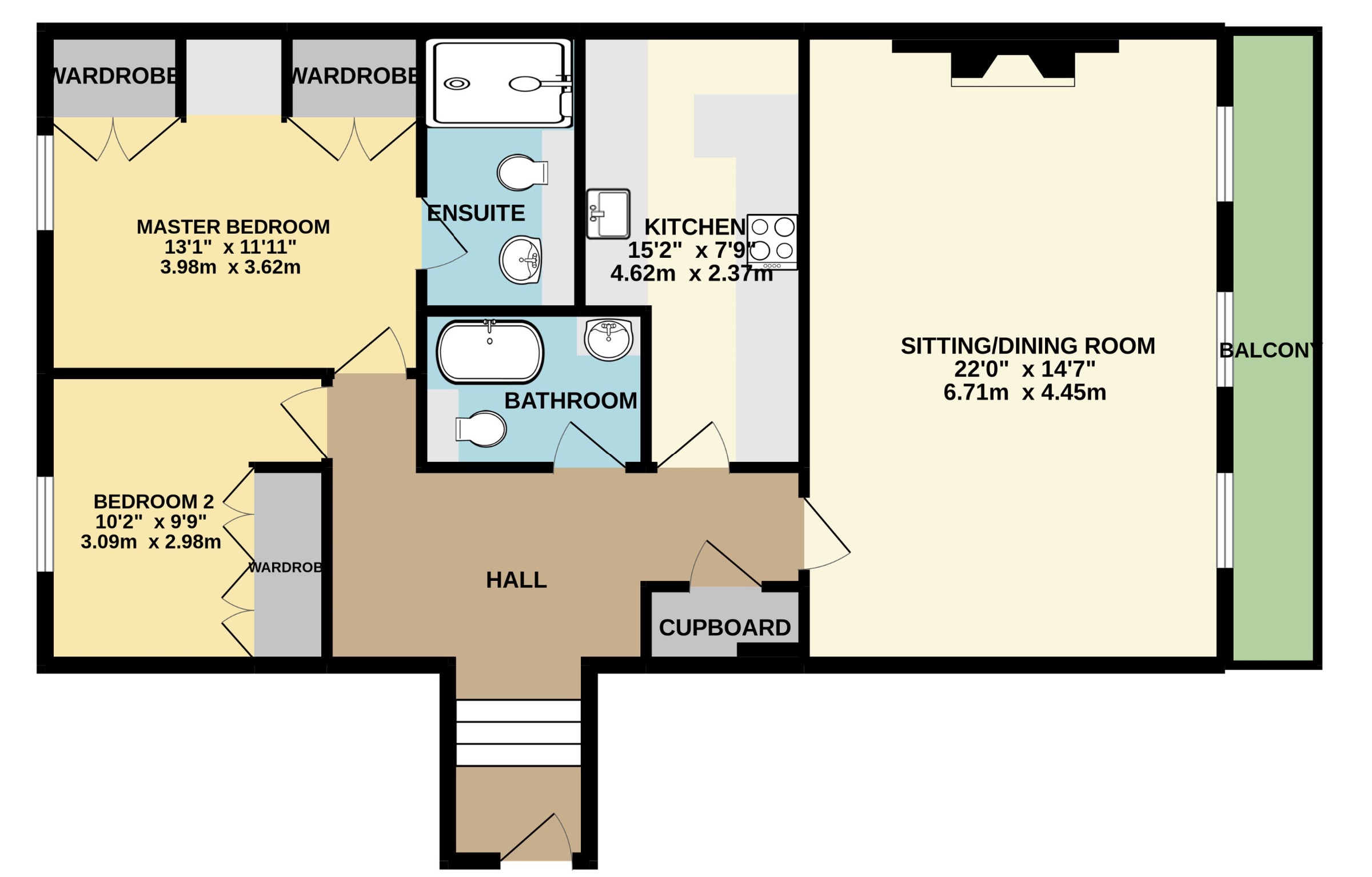 Flat 6, Royal Marina Court, Torquay floorplan